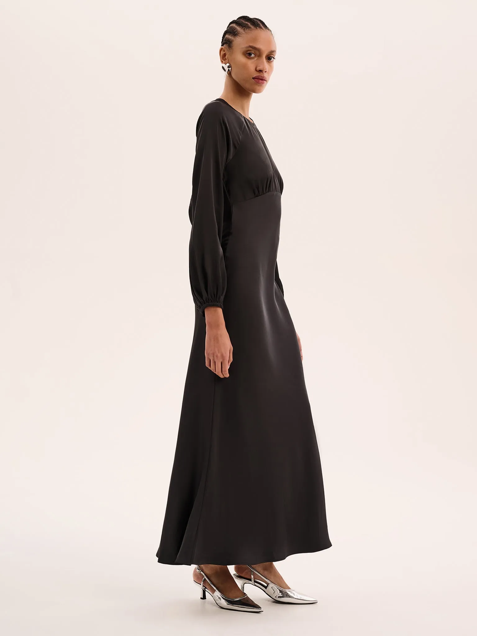 Joelle Dress in Black sold by Omnes product image thumbnail 3