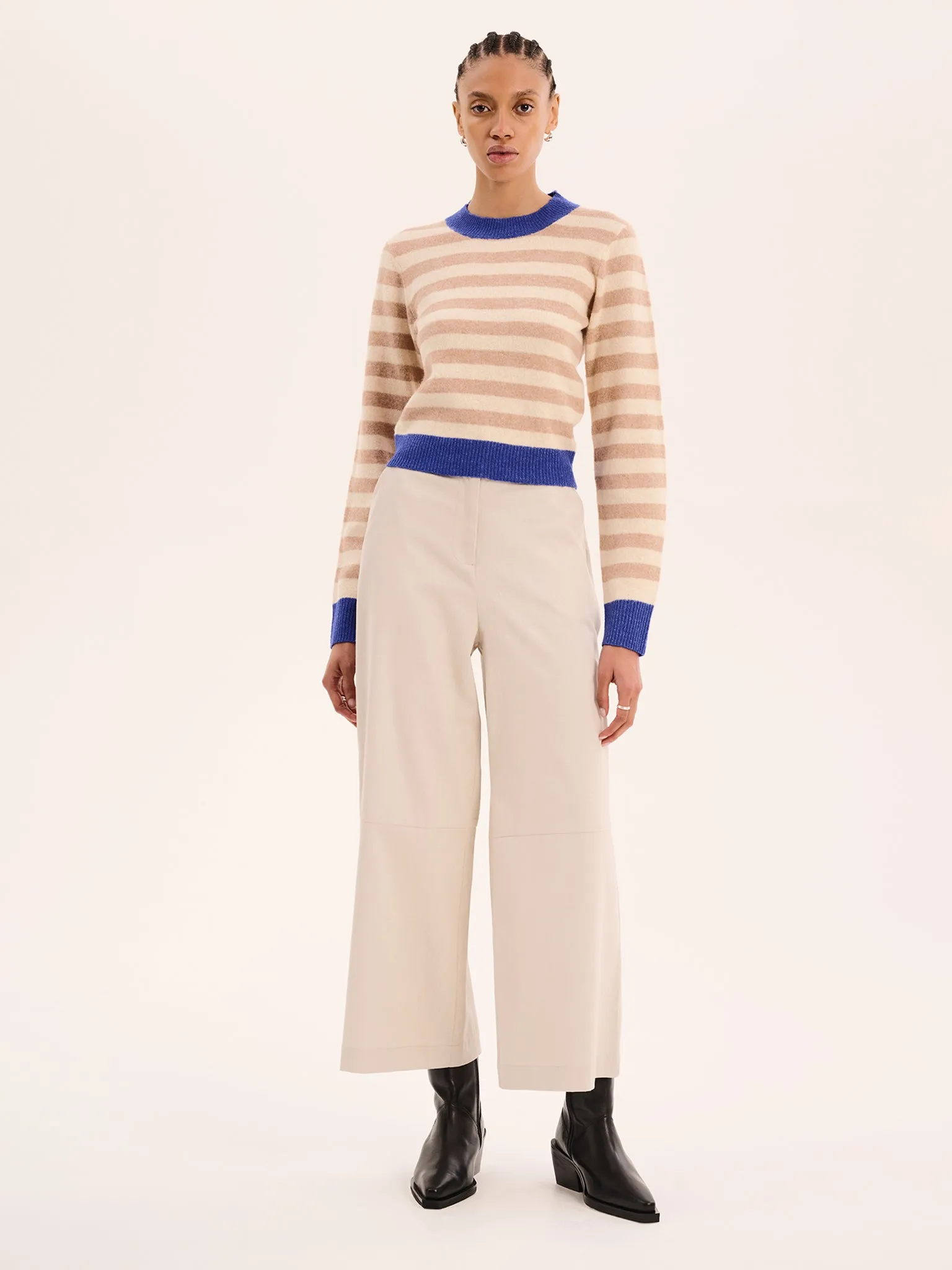 Tasmin Trouser in Ecru sold by Omnes