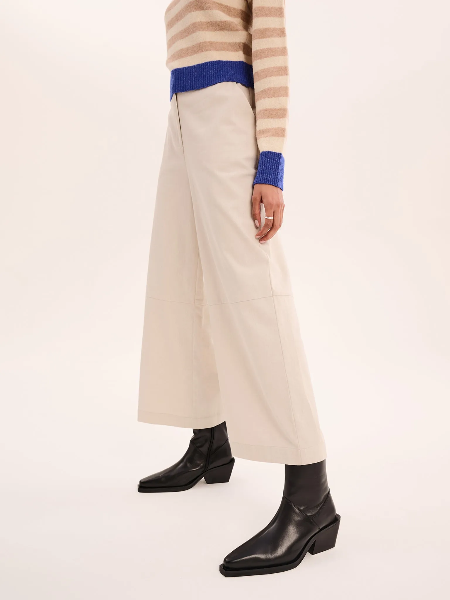 Tasmin Trouser in Ecru sold by Omnes product image thumbnail 3