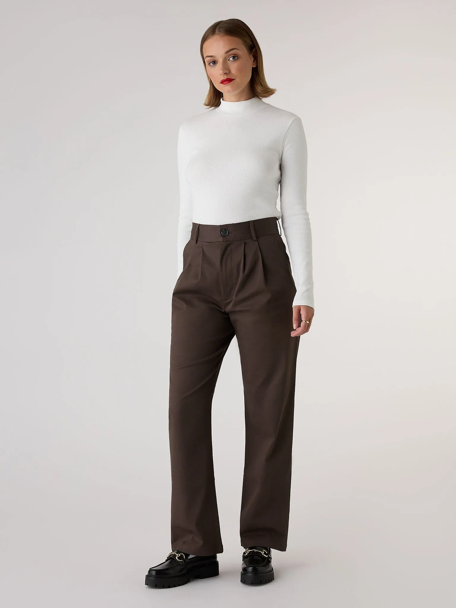 North Mock Neck Top in Cream sold by Omnes product image thumbnail 2