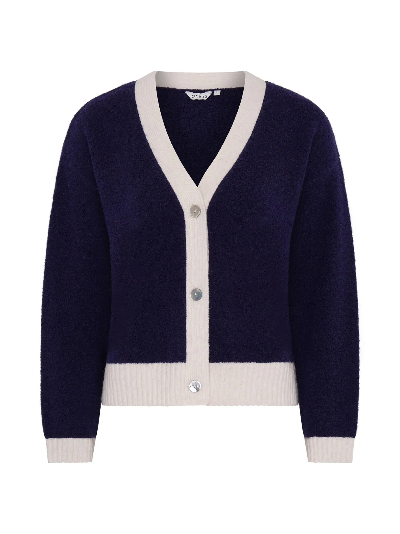 Henni Cardigan in Navy/Cream sold by Omnes product image thumbnail 5
