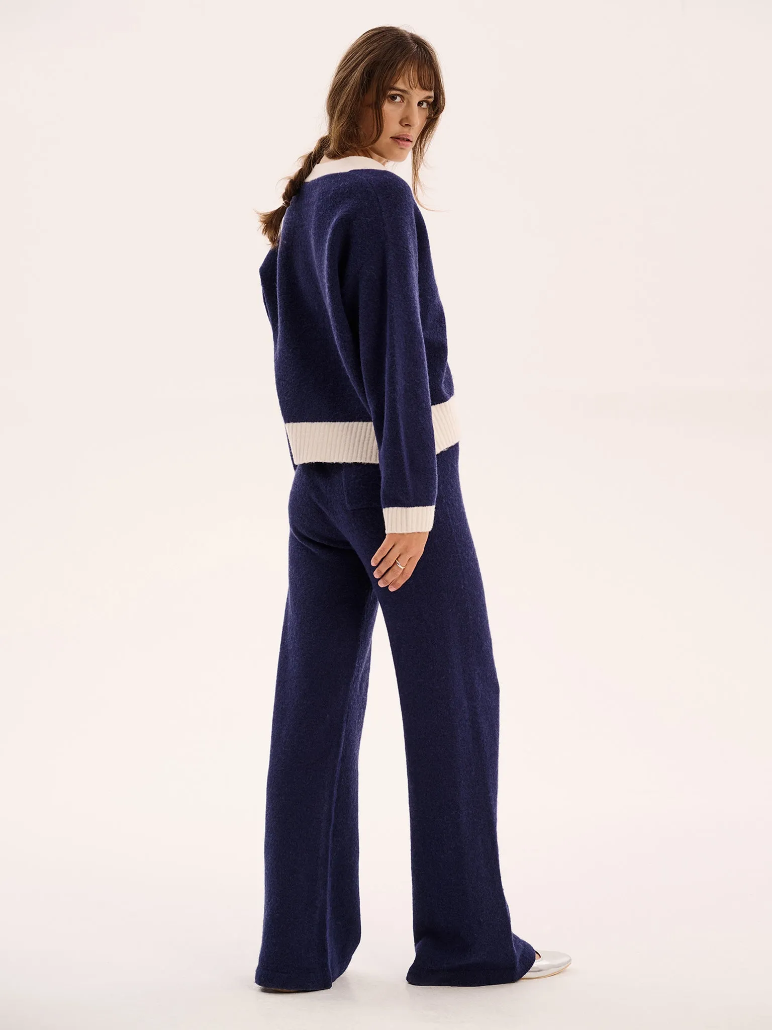 Henni Cardigan in Navy/Cream sold by Omnes product image thumbnail 2