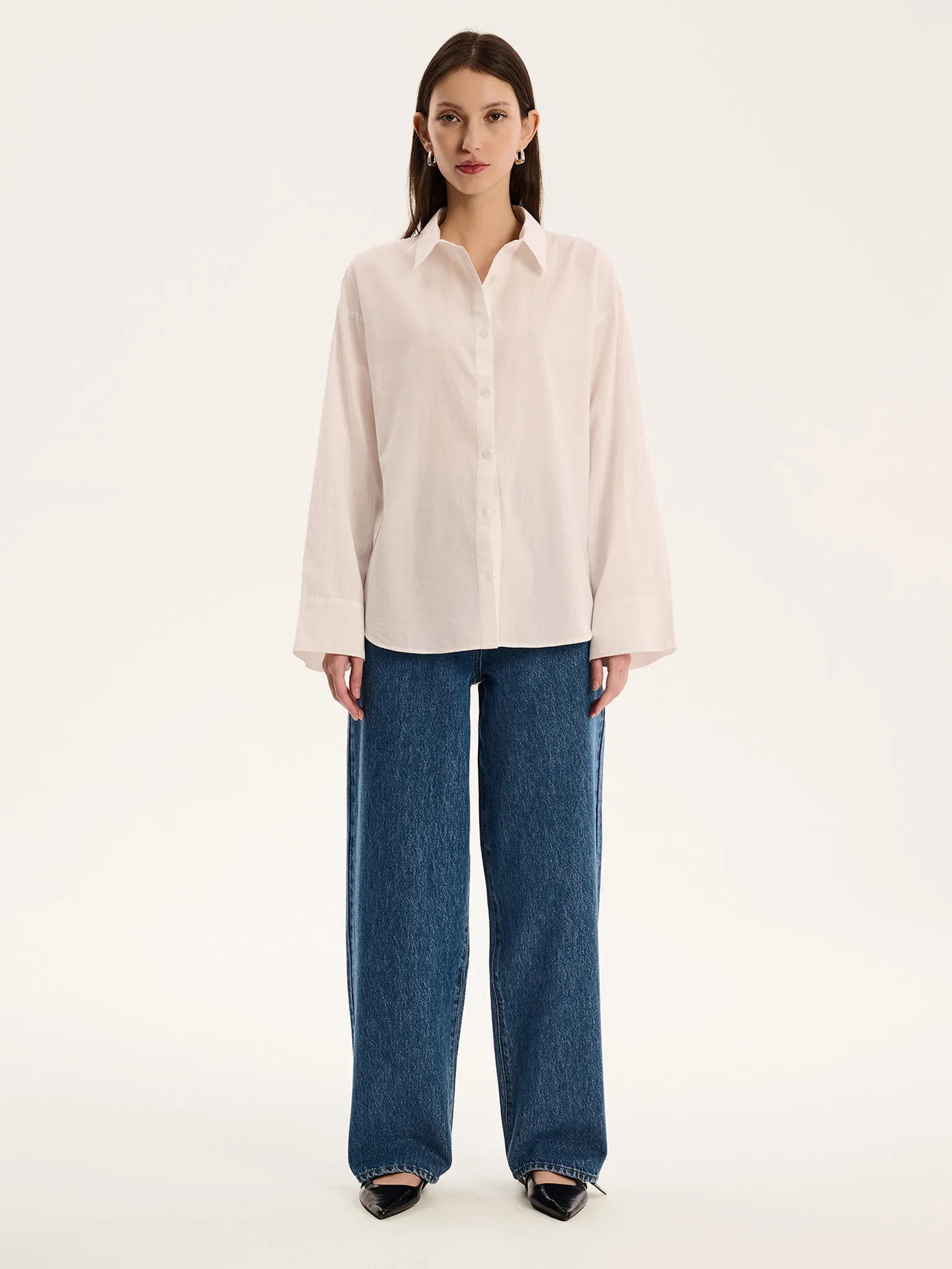 Kendall Shirt in White sold by Omnes