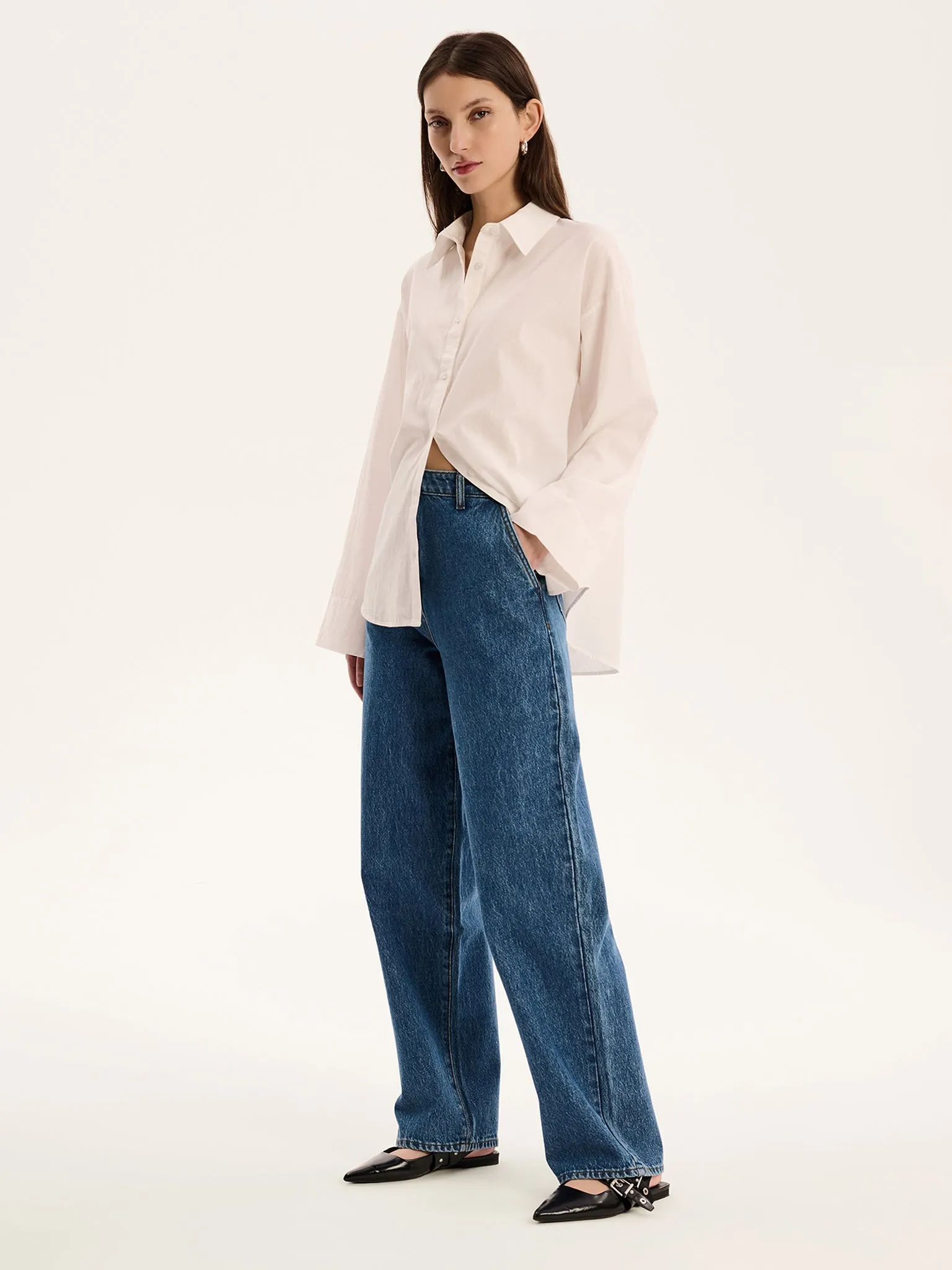 Kendall Shirt in White sold by Omnes product image thumbnail 2