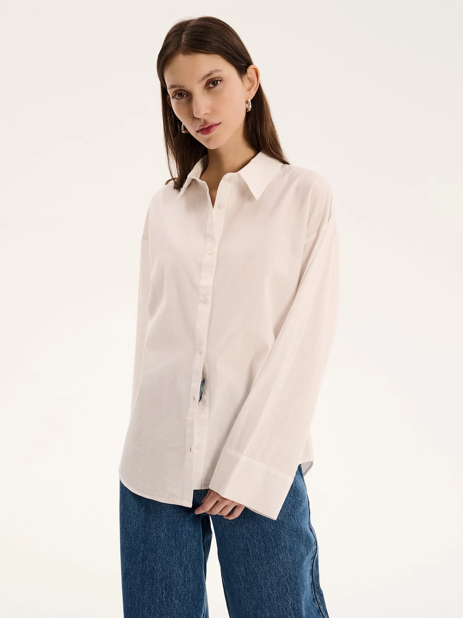 Kendall Shirt in White sold by Omnes product image thumbnail 4