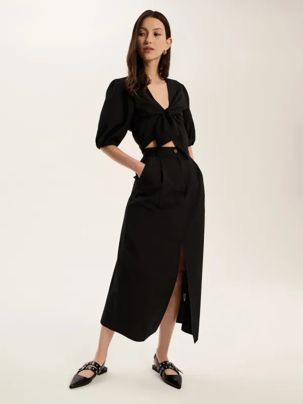 Olive Skirt in Black sold by Omnes