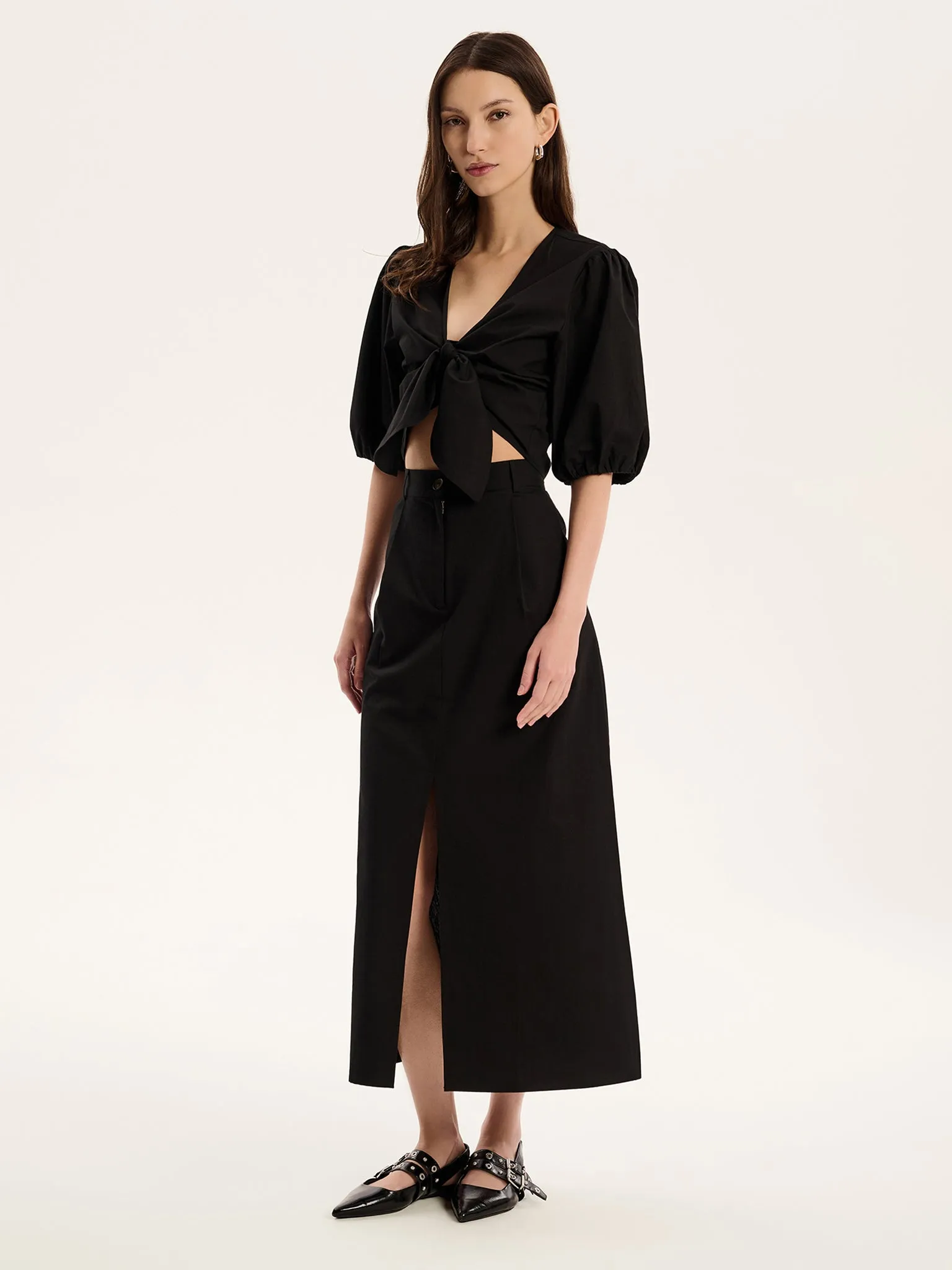 Olive Skirt in Black sold by Omnes product image thumbnail 4