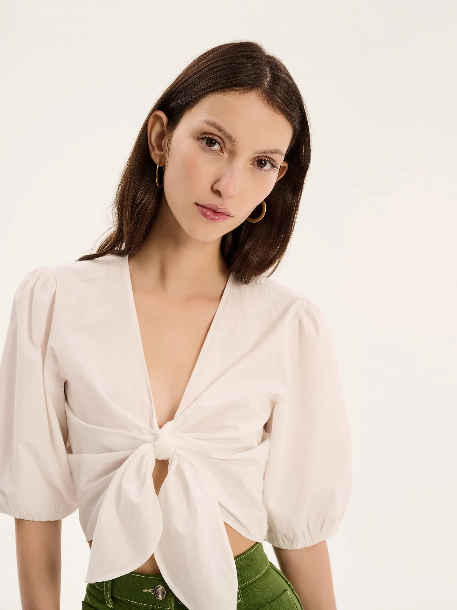 Karina Top in White sold by Omnes product image thumbnail 4