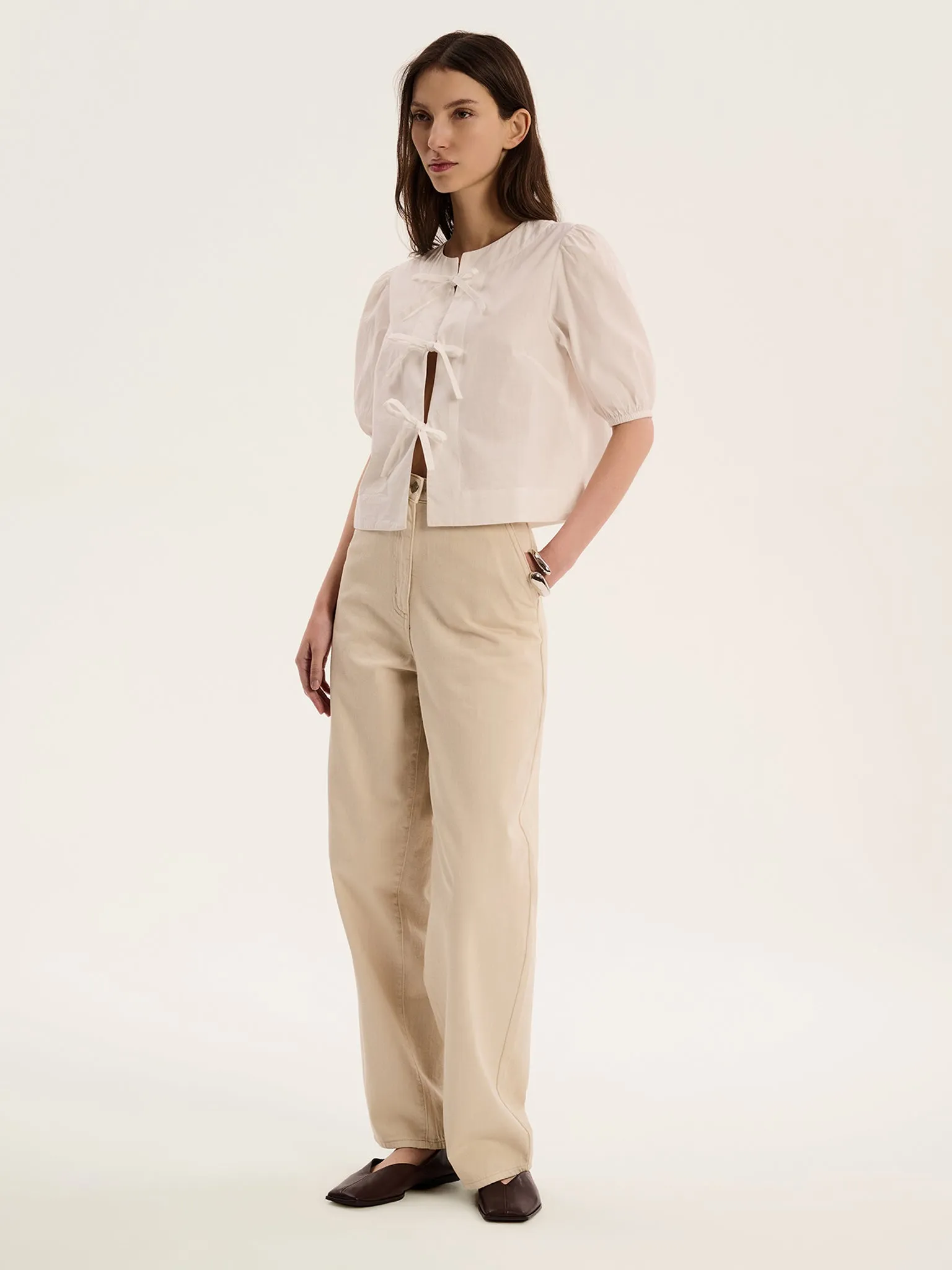 Apollo Blouse in White sold by Omnes product image thumbnail 2