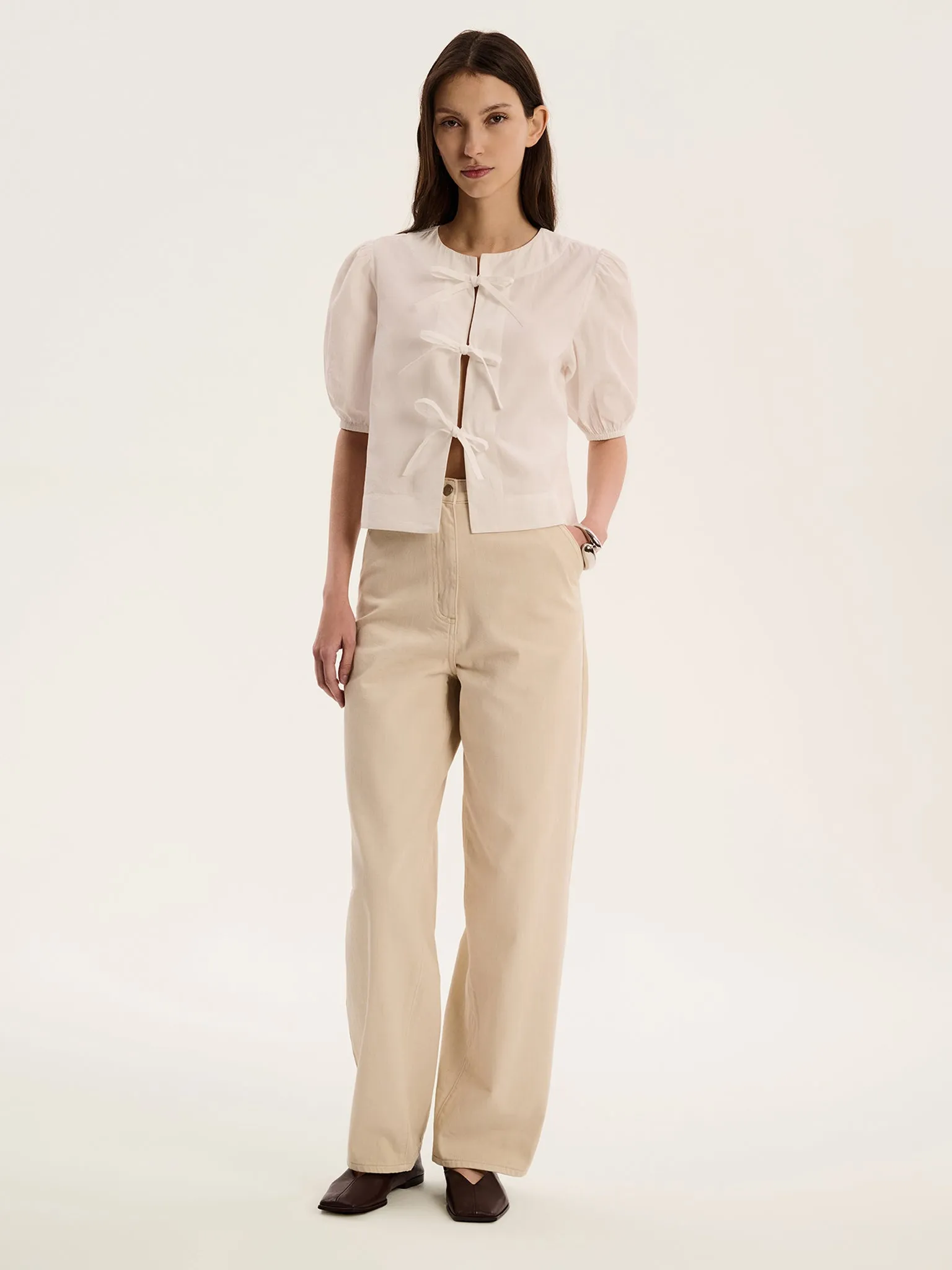 Apollo Blouse in White sold by Omnes