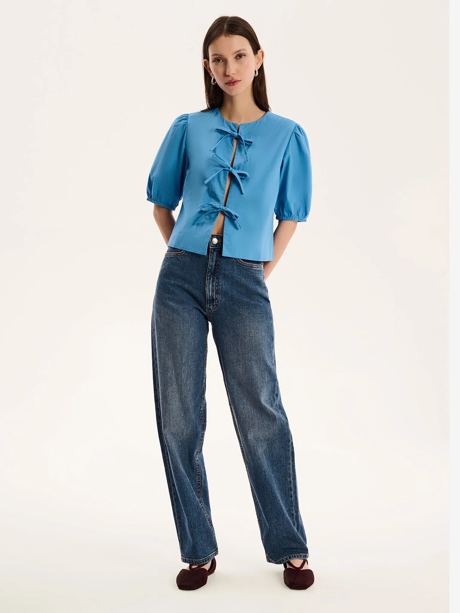 Apollo Blouse in Blue sold by Omnes