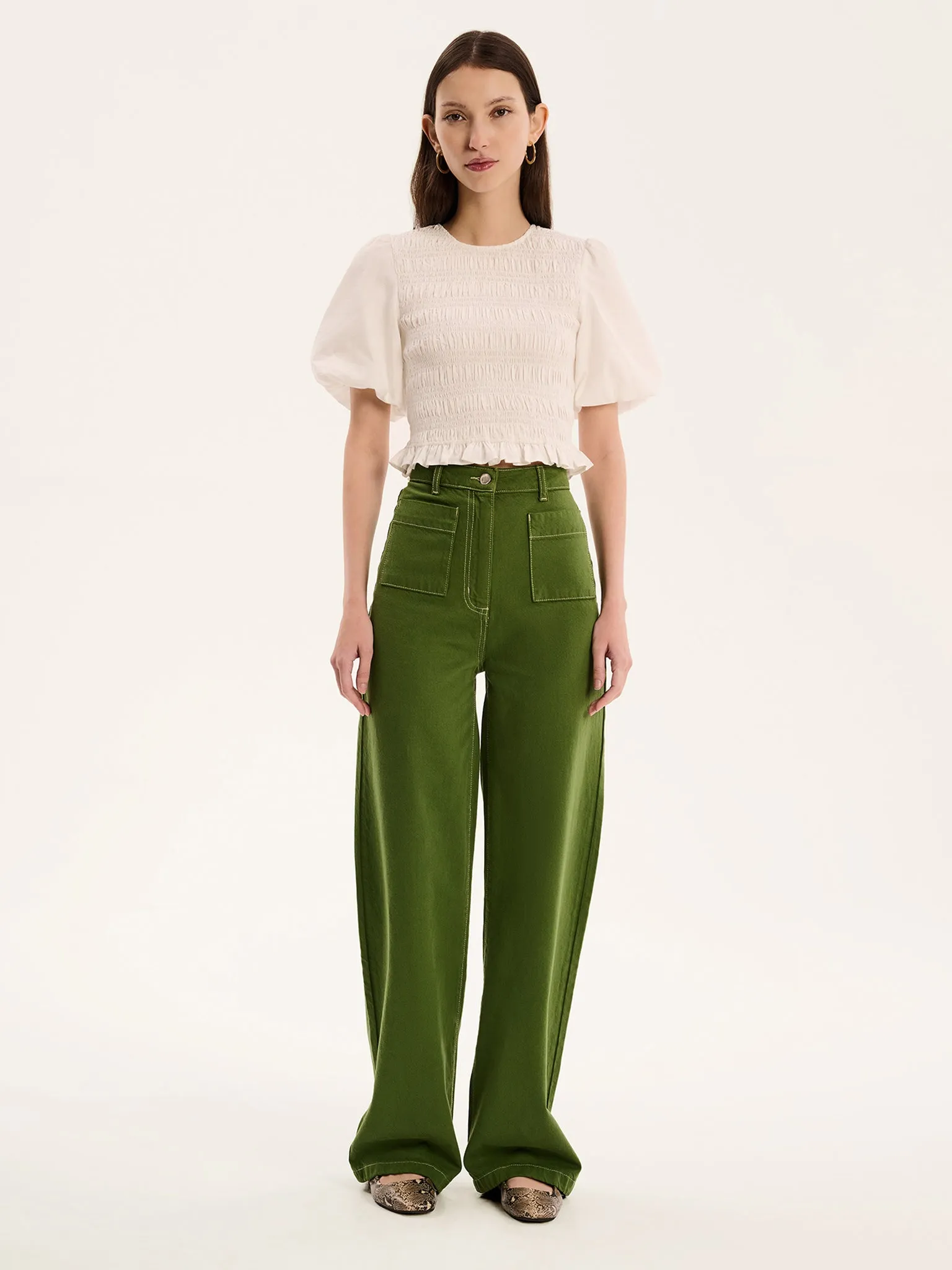 Nicolla Top in White sold by Omnes