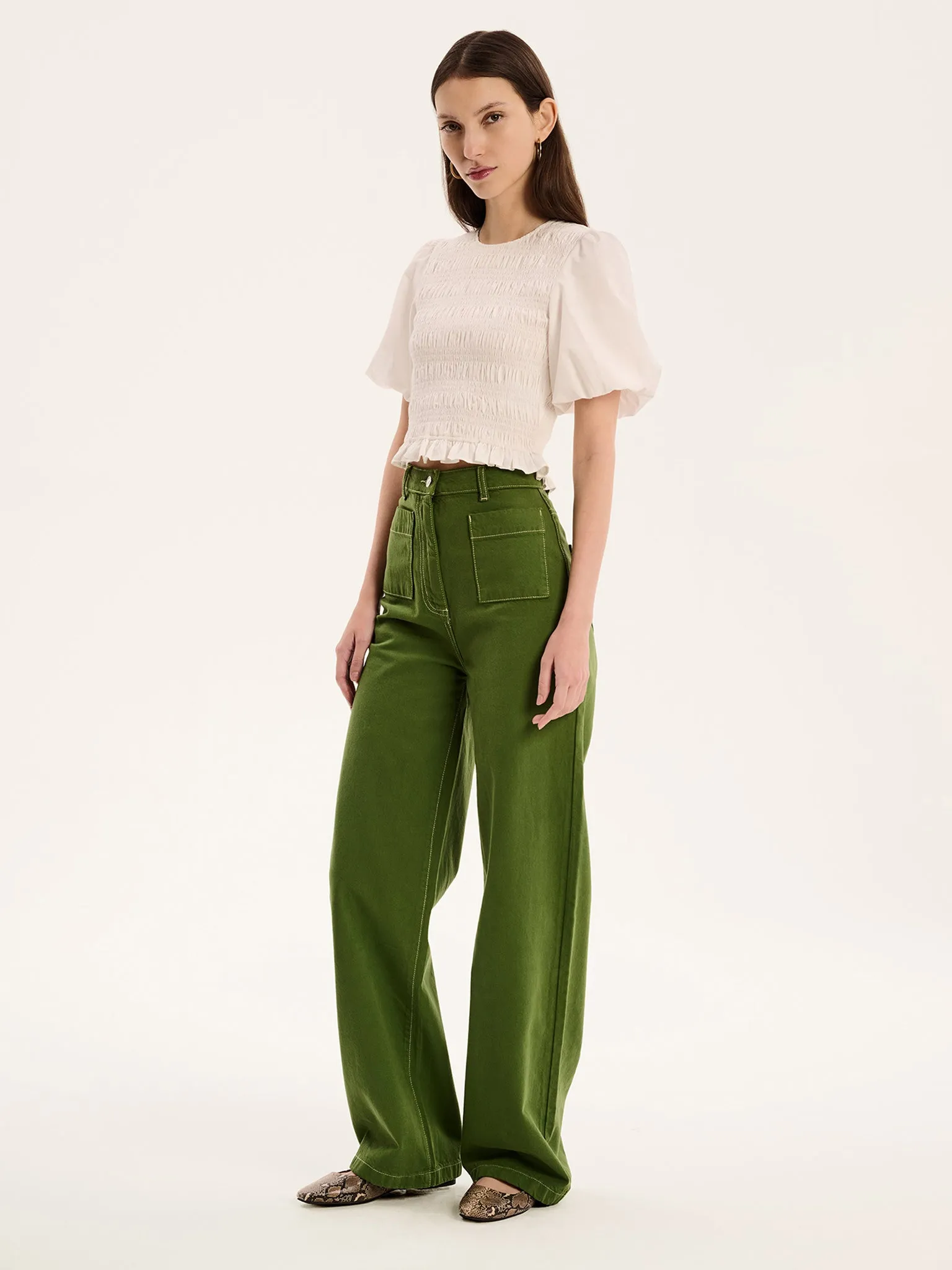 Nicolla Top in White sold by Omnes product image thumbnail 3