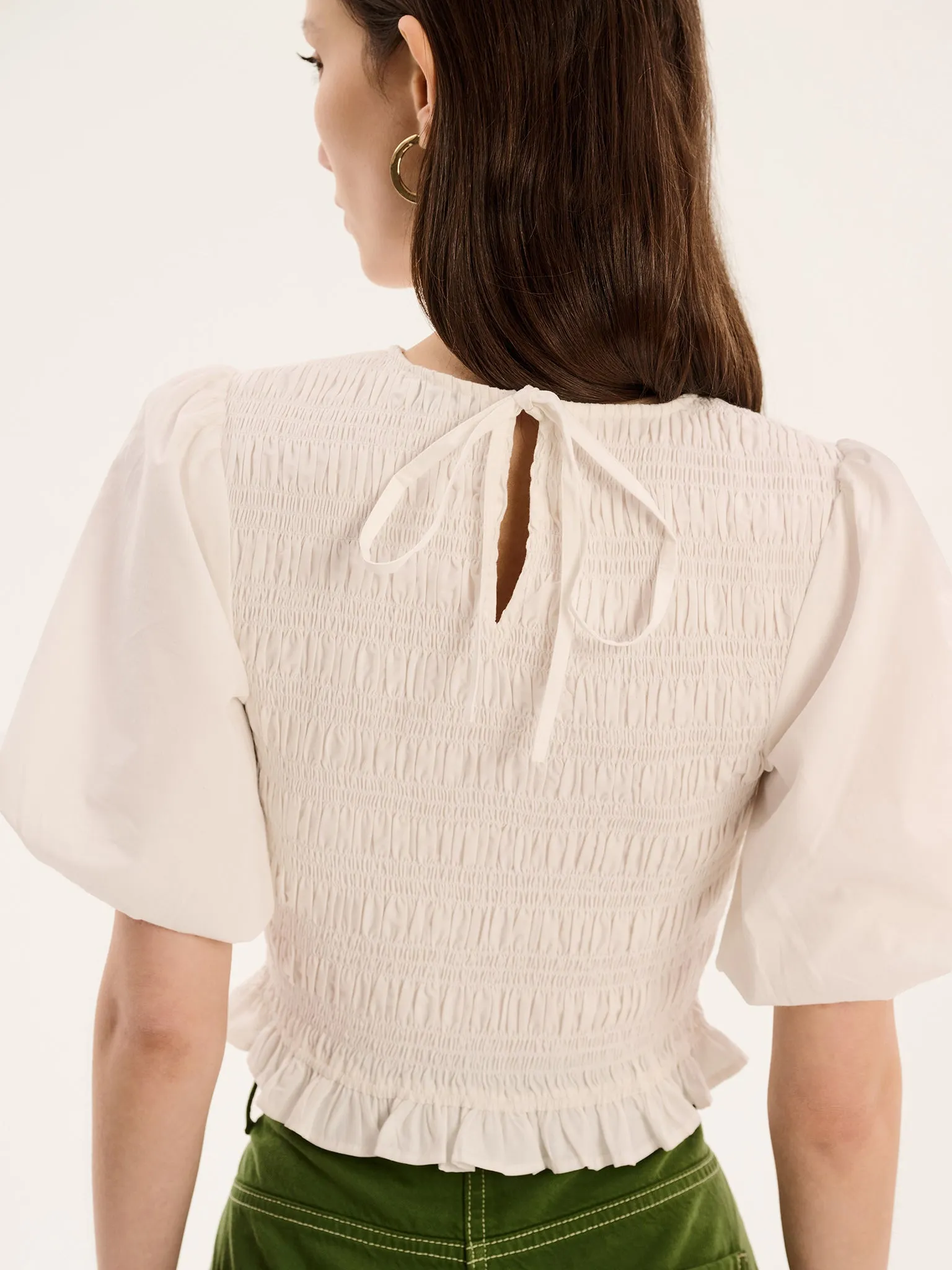 Nicolla Top in White sold by Omnes product image thumbnail 4