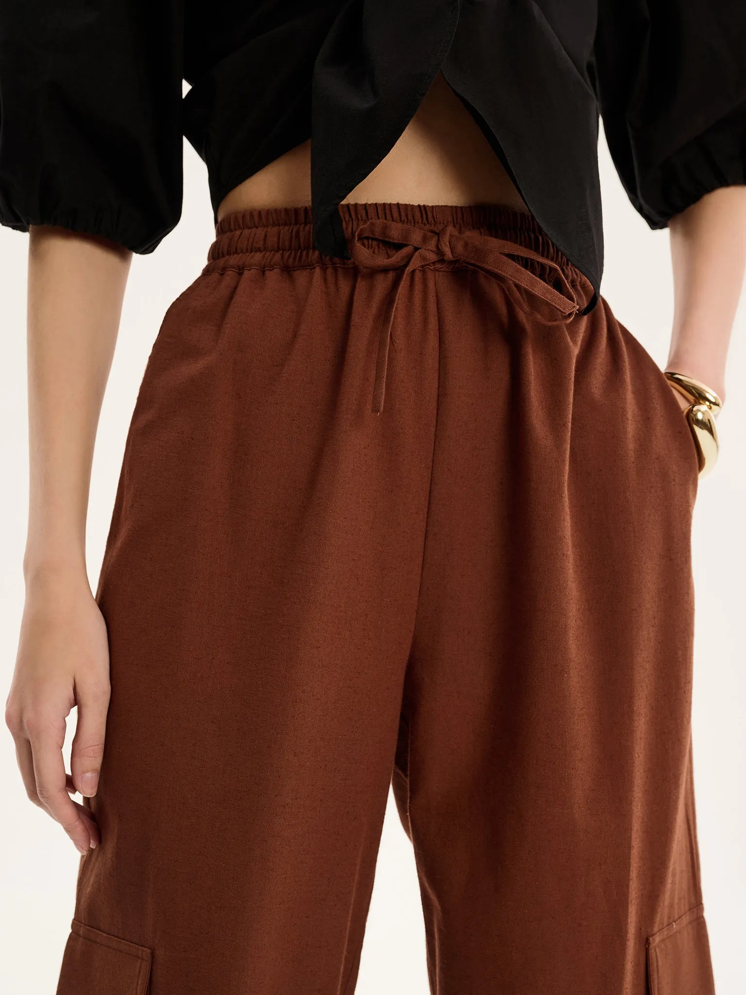 Frank Trouser in Chocolate sold by Omnes product image thumbnail 5