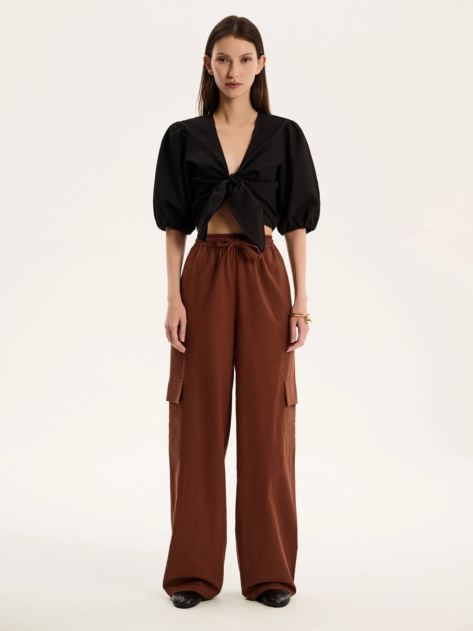 Frank Trouser in Chocolate sold by Omnes