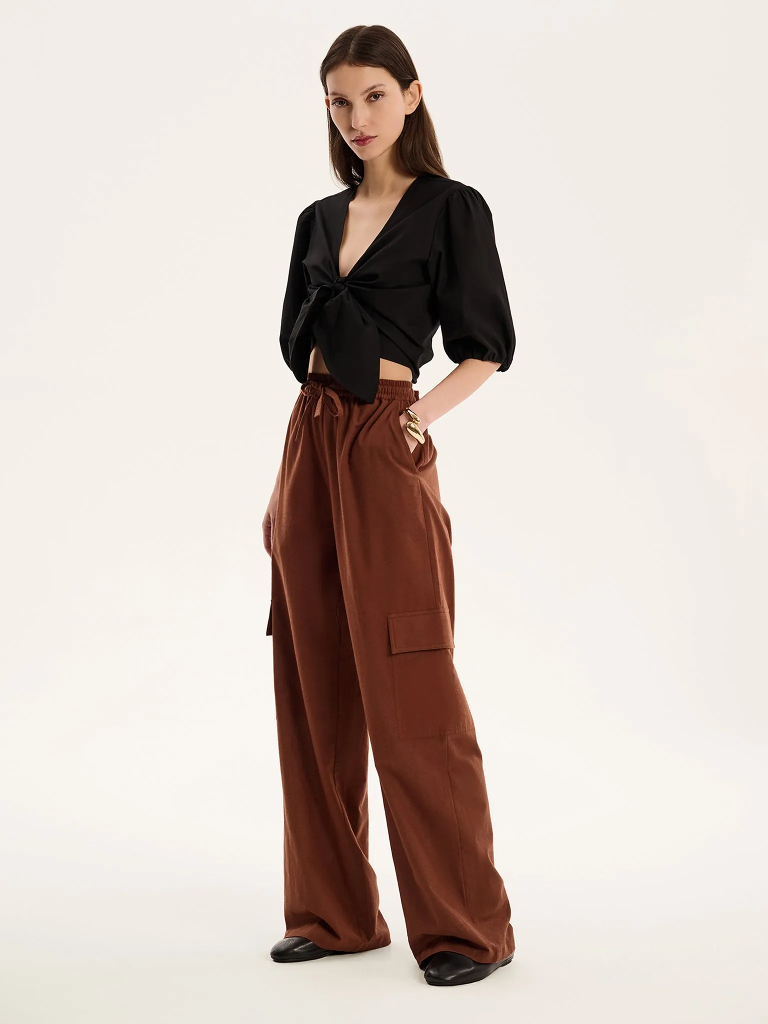 Frank Trouser in Chocolate sold by Omnes product image thumbnail 2