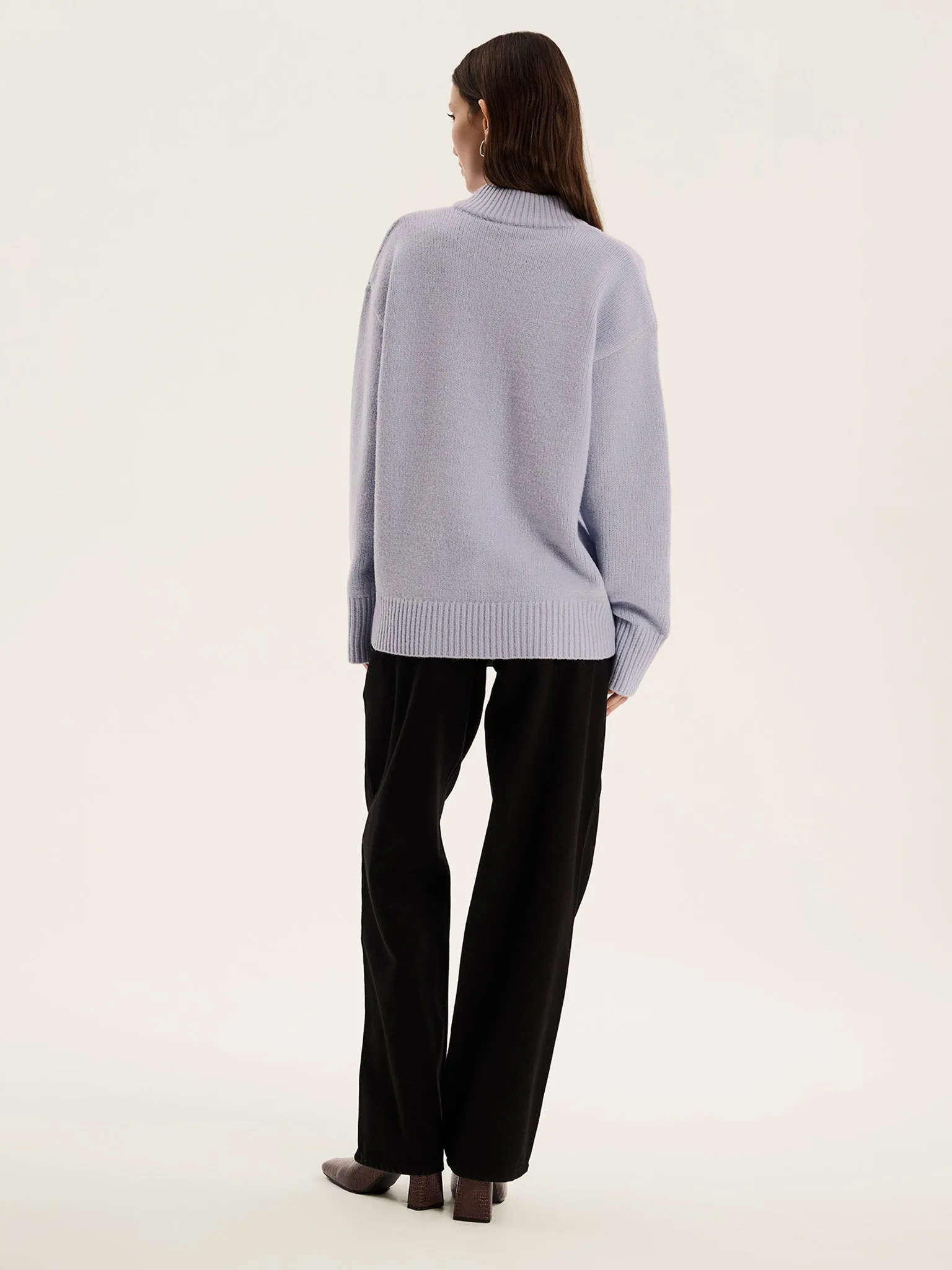 Mandarin Jumper in Light Blue sold by Omnes product image thumbnail 3