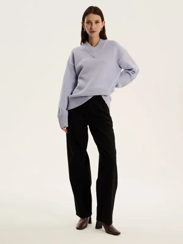 Mandarin Jumper in Light Blue sold by Omnes