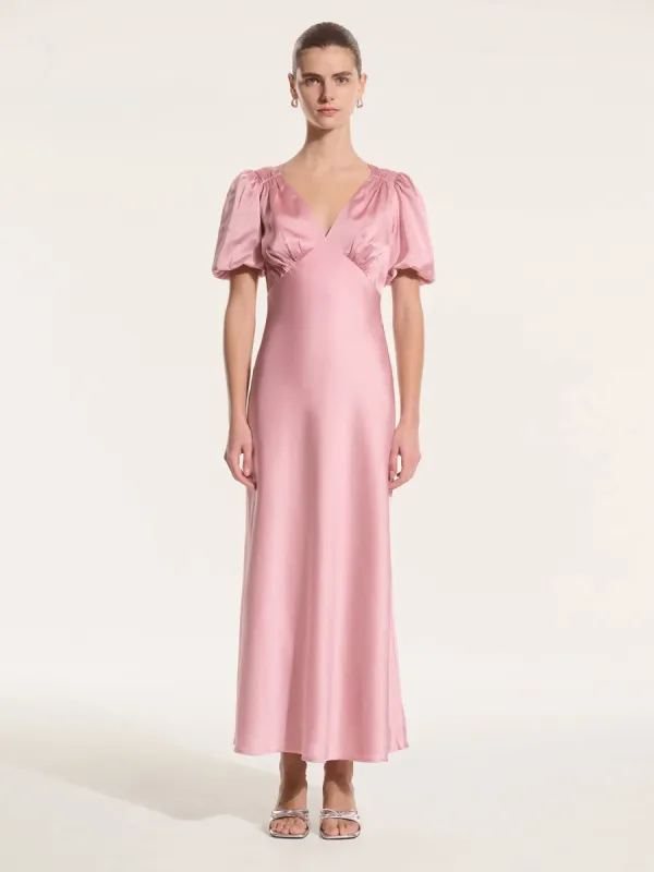 Rosie Dress in Vintage Pink sold by Omnes