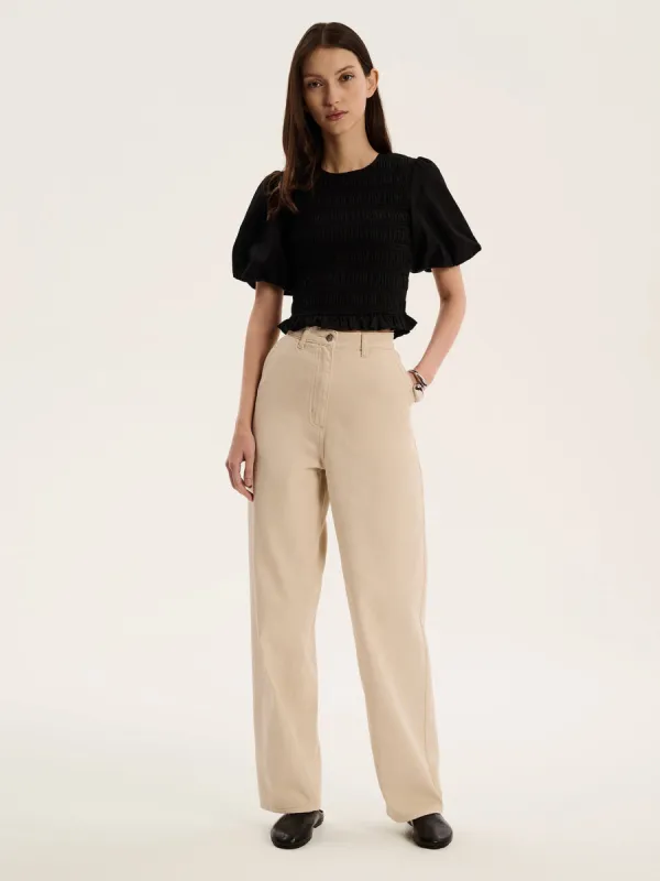 Nicolla Top in Black made by Omnes