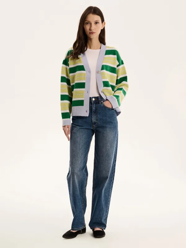 Henni Stripe Cardigan made by Omnes