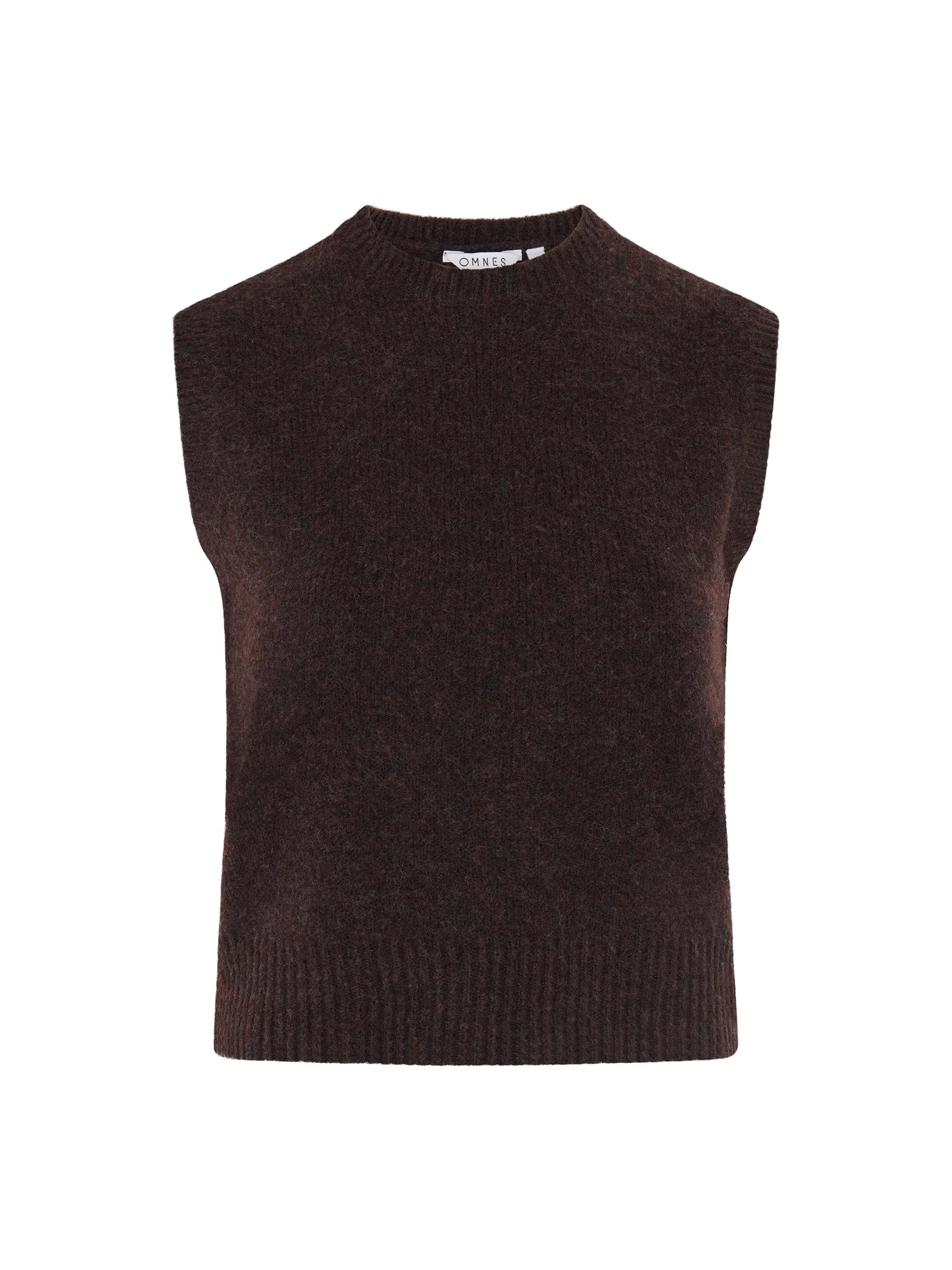 Bob Sweater Vest in Coffee sold by Omnes product image thumbnail 5