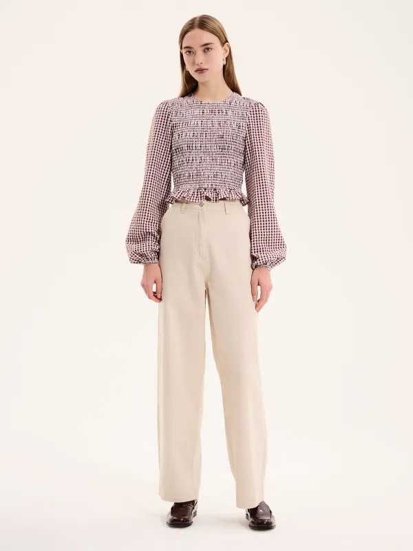 Kaloppe Top in Brown sold by Omnes