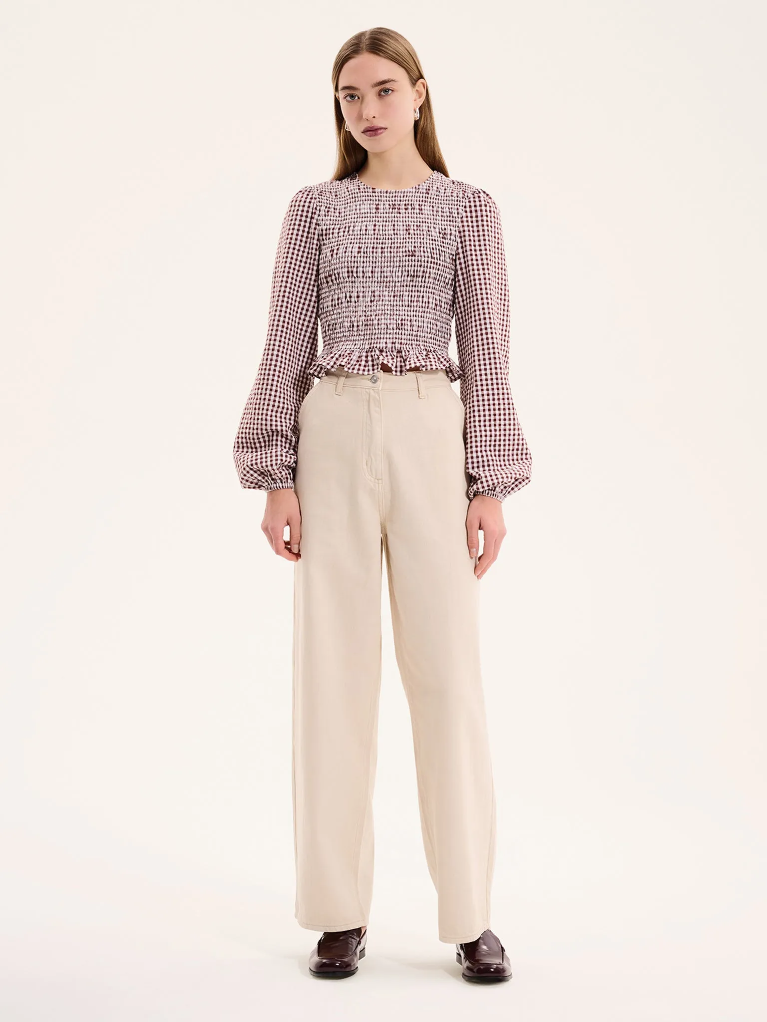 Kaloppe Top in Brown sold by Omnes