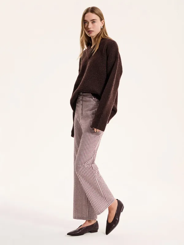 Elodie Trouser in Brown sold by Omnes