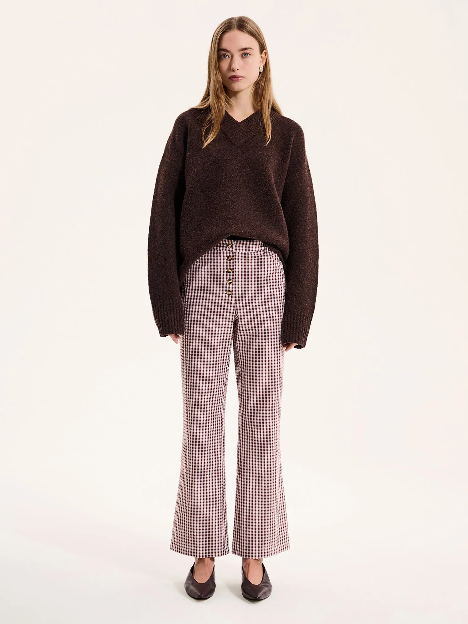 Elodie Trouser in Brown sold by Omnes product image thumbnail 2