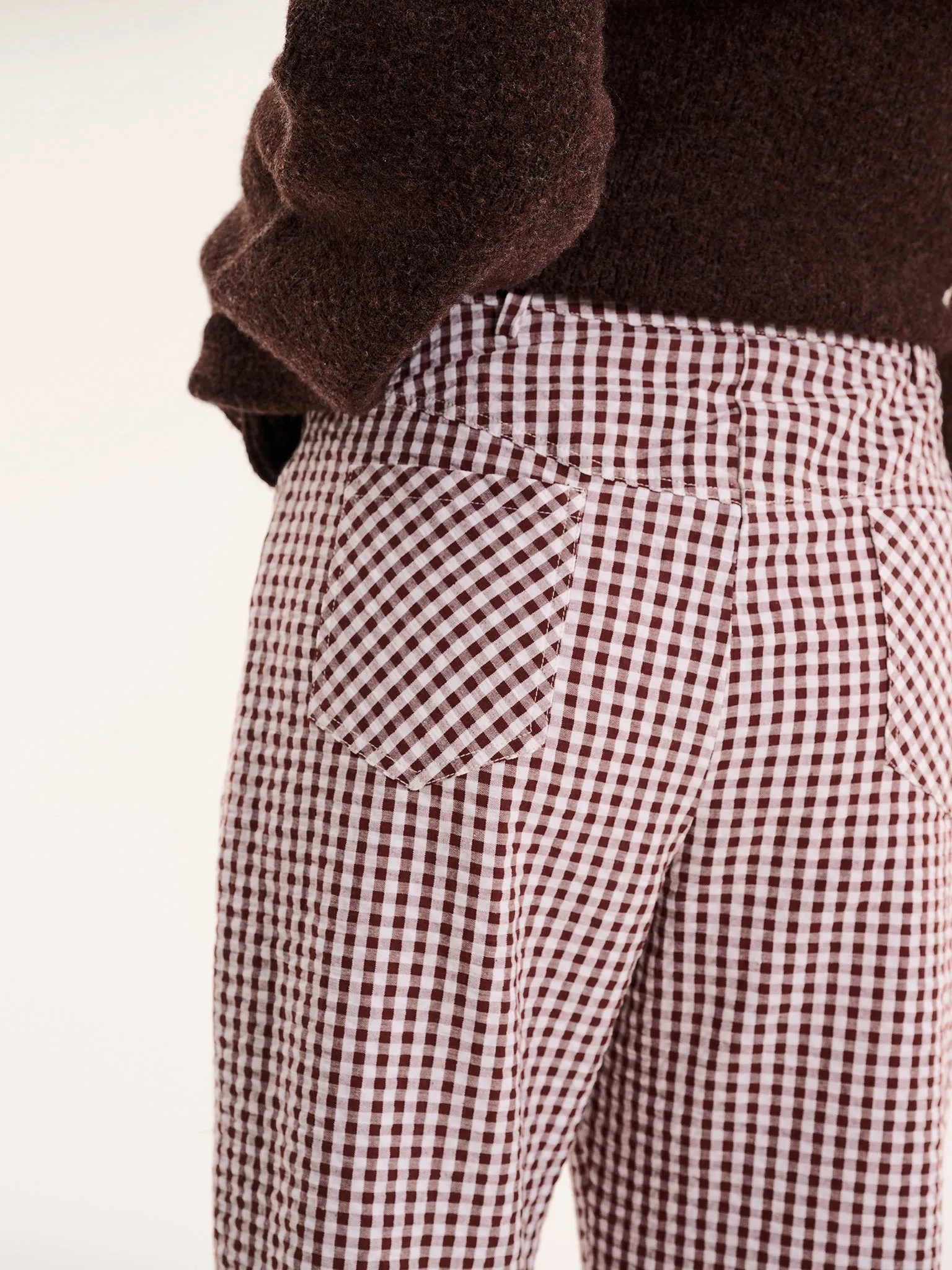 Elodie Trouser in Brown sold by Omnes product image thumbnail 5