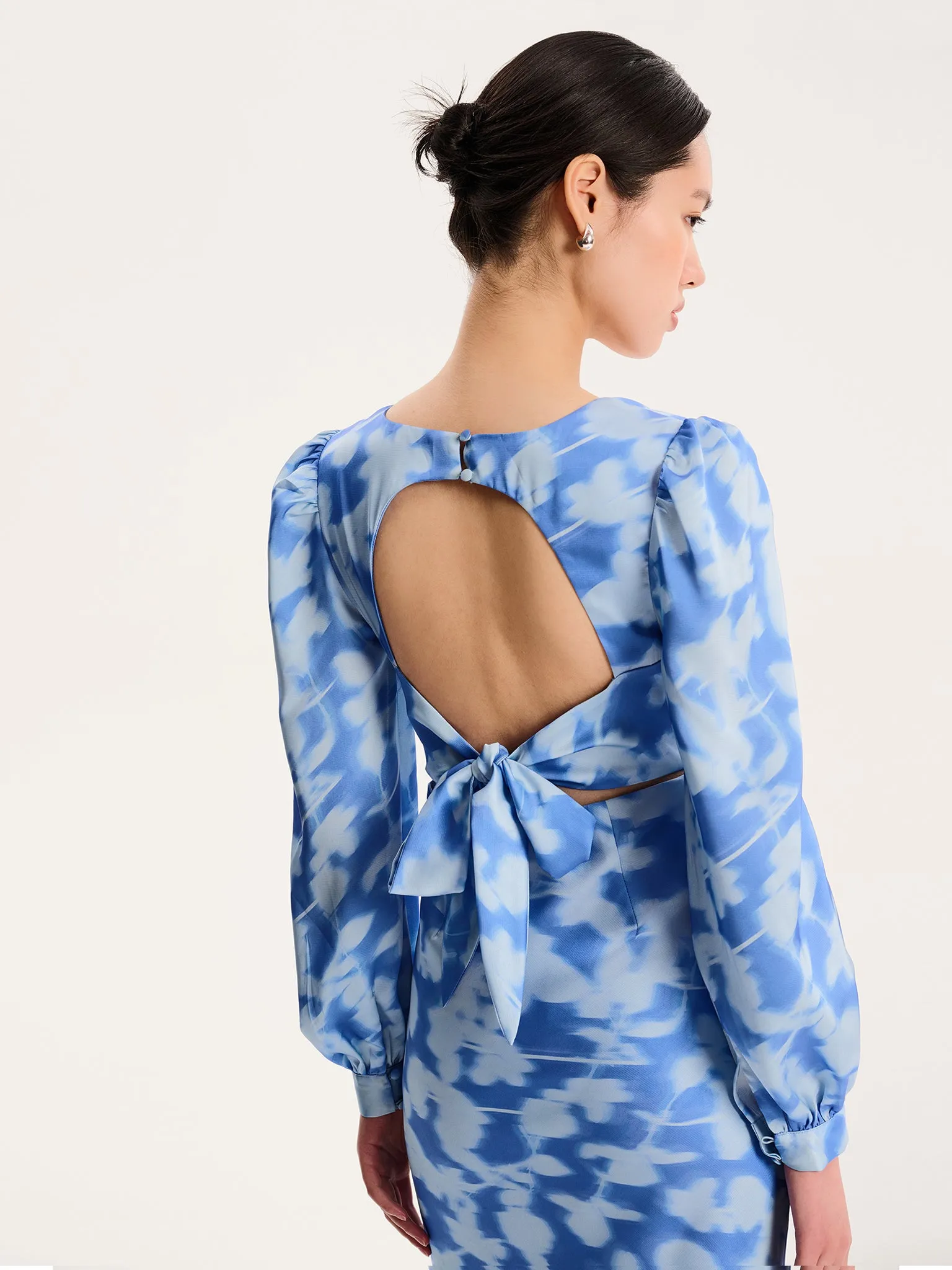 Francoise Dress in Supersonic Blue sold by Omnes product image thumbnail 3
