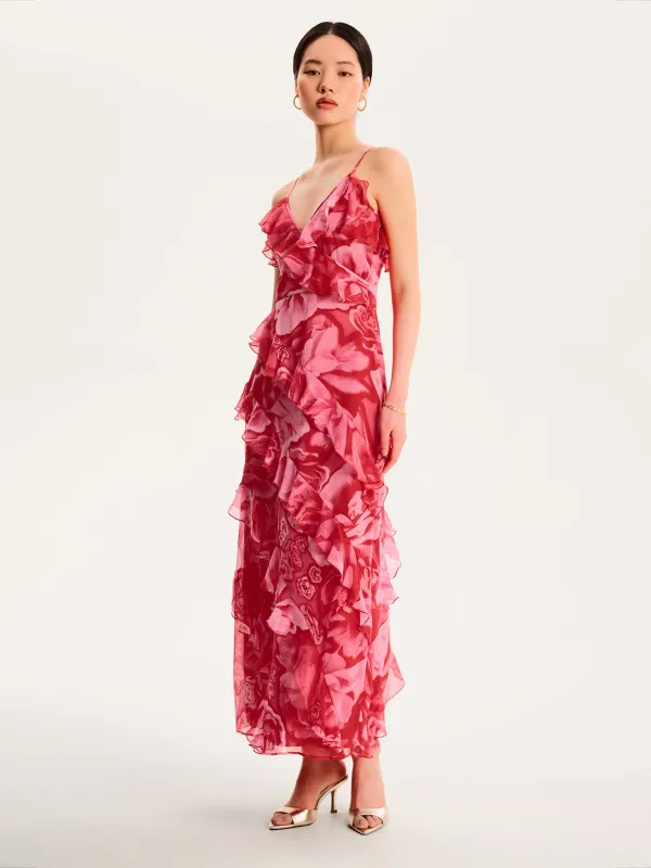 Missy Dress in Floral Red sold by Omnes