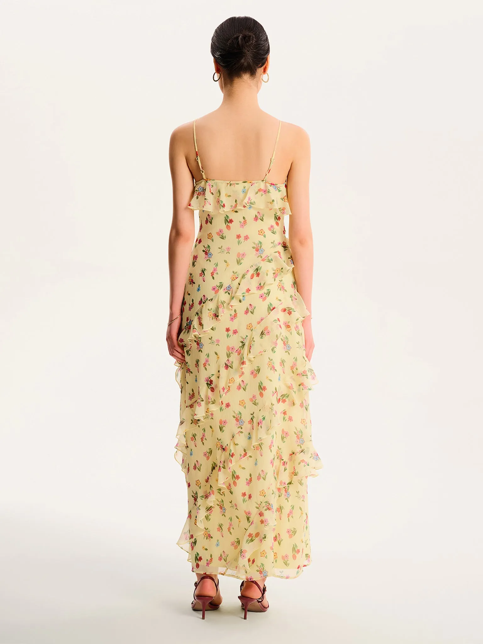 Missy Dress in Floral Yellow sold by Omnes product image thumbnail 3