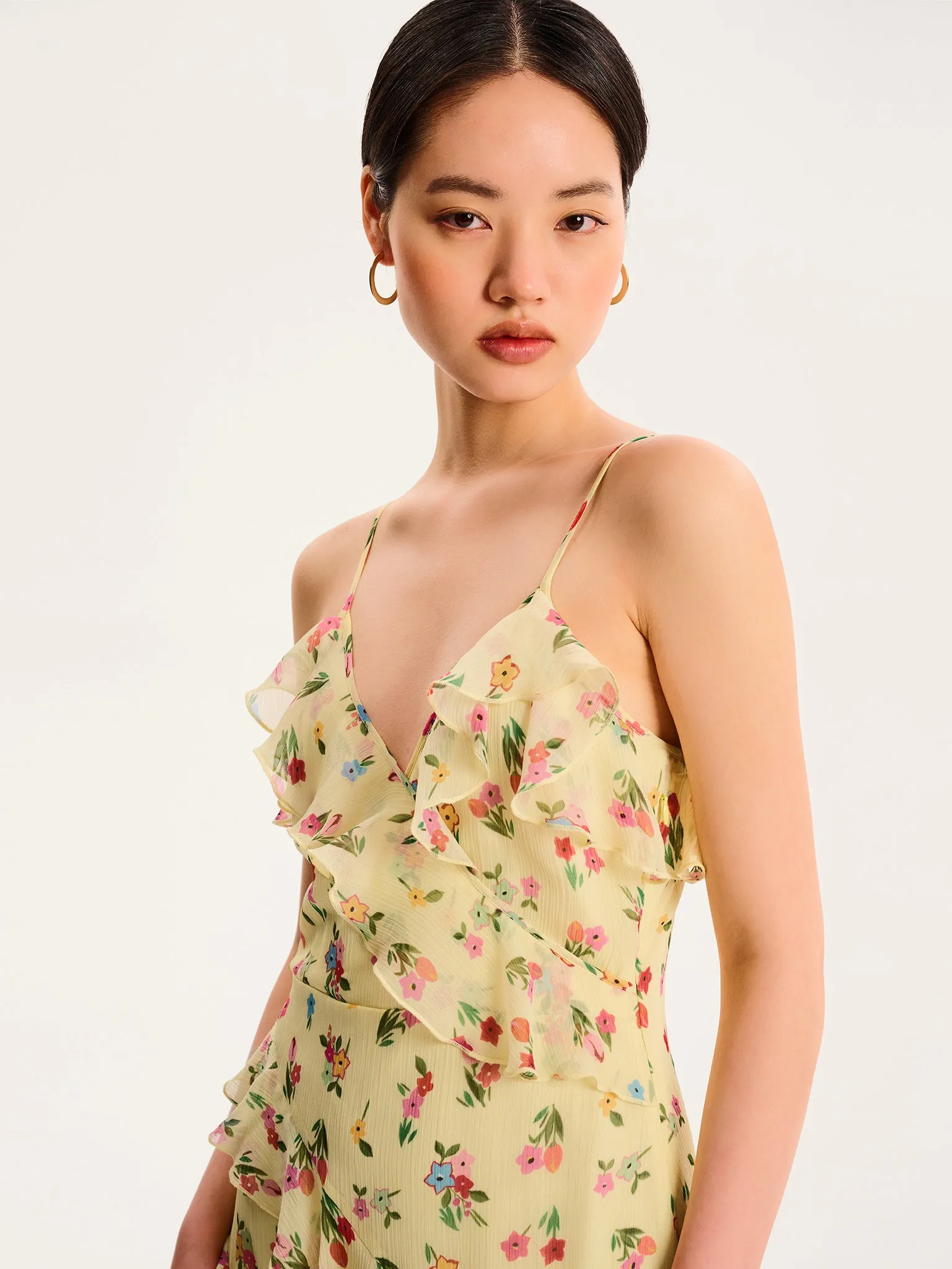 Missy Dress in Floral Yellow sold by Omnes product image thumbnail 2