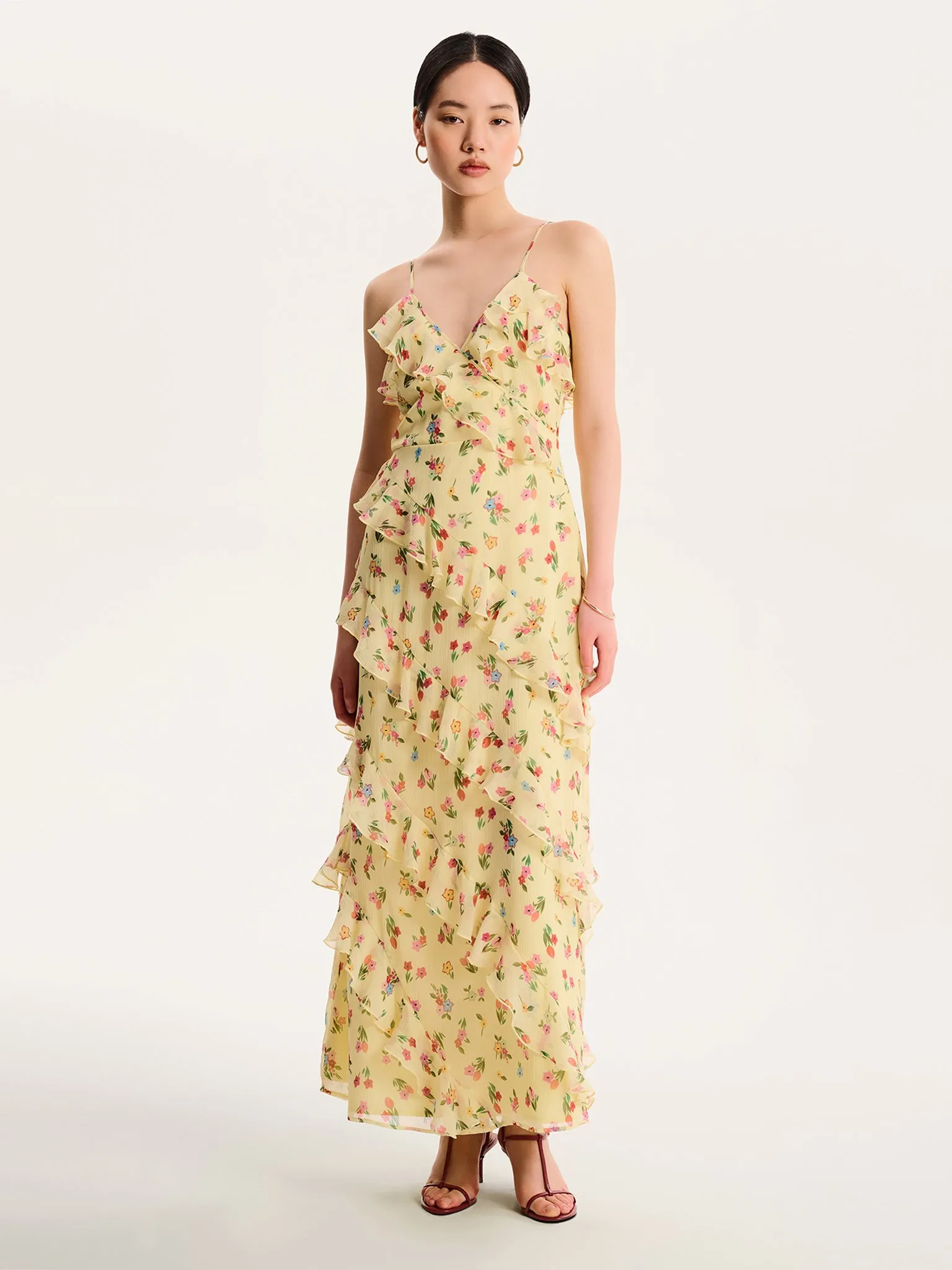 Missy Dress in Floral Yellow sold by Omnes product image thumbnail 4