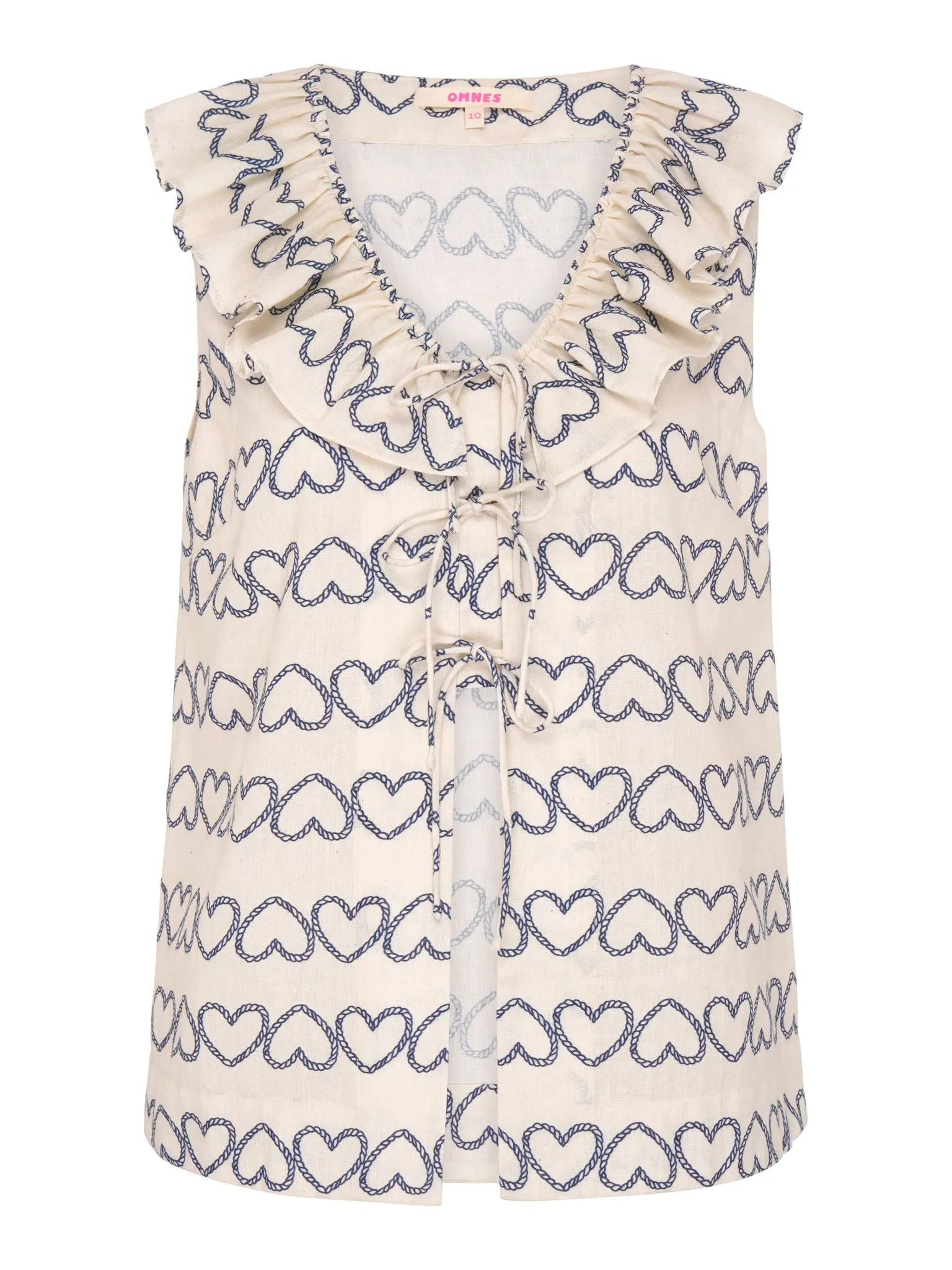 Rachael Heart Print Top sold by Omnes product image thumbnail 5