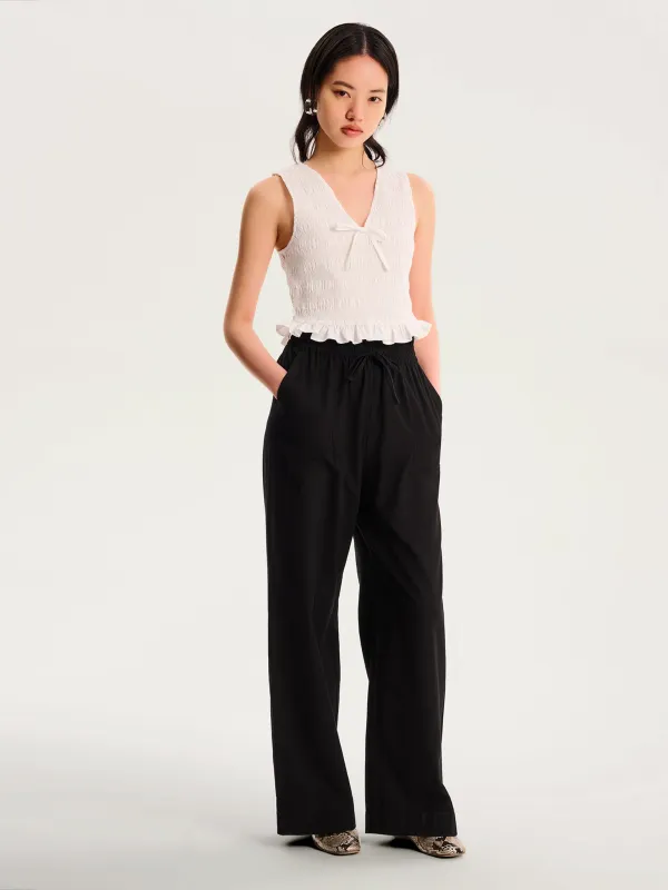 Rommy Trouser In Black sold by Omnes