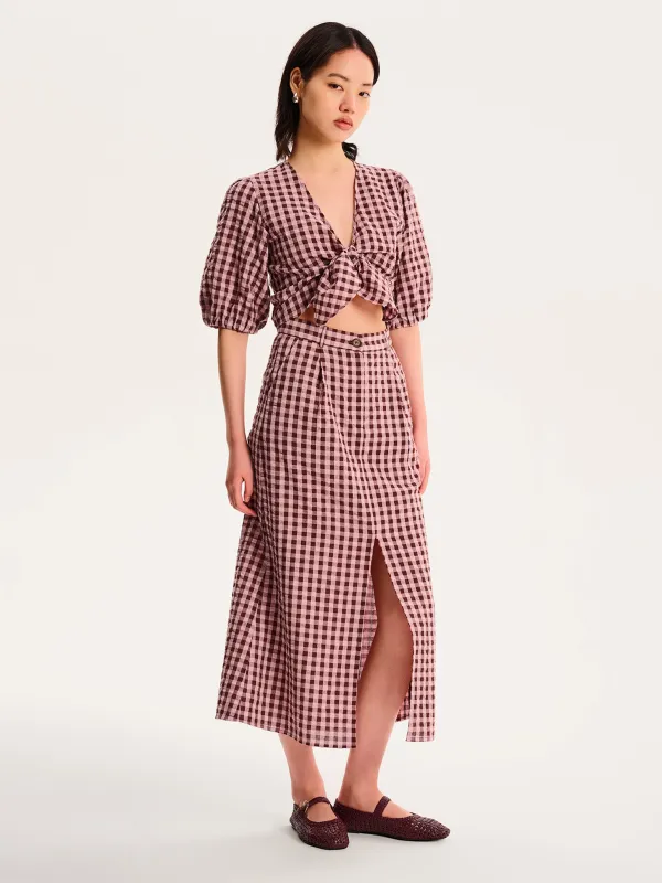 Karina Gingham Top sold by Omnes