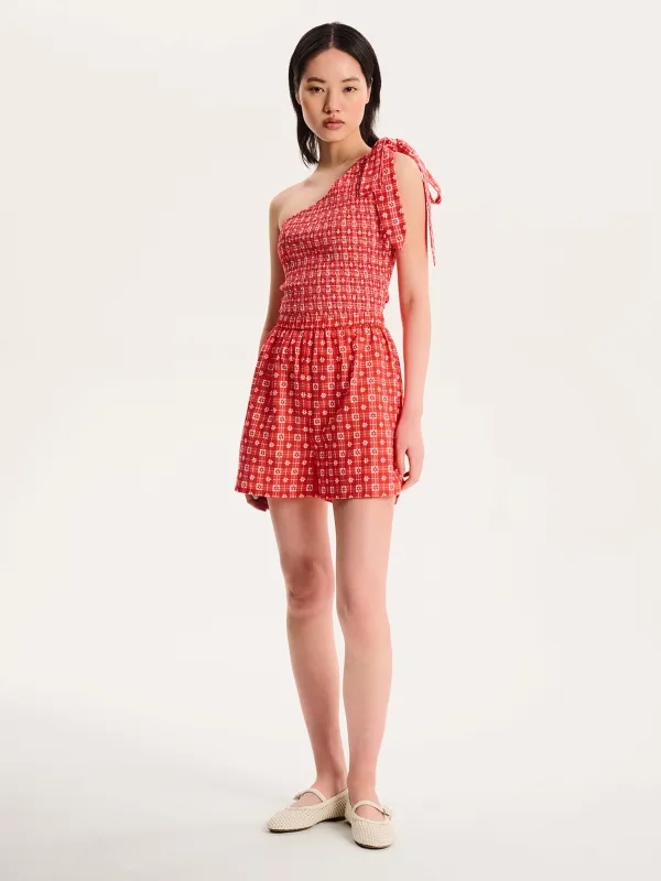 Joshua Gingham Floral Shorts sold by Omnes