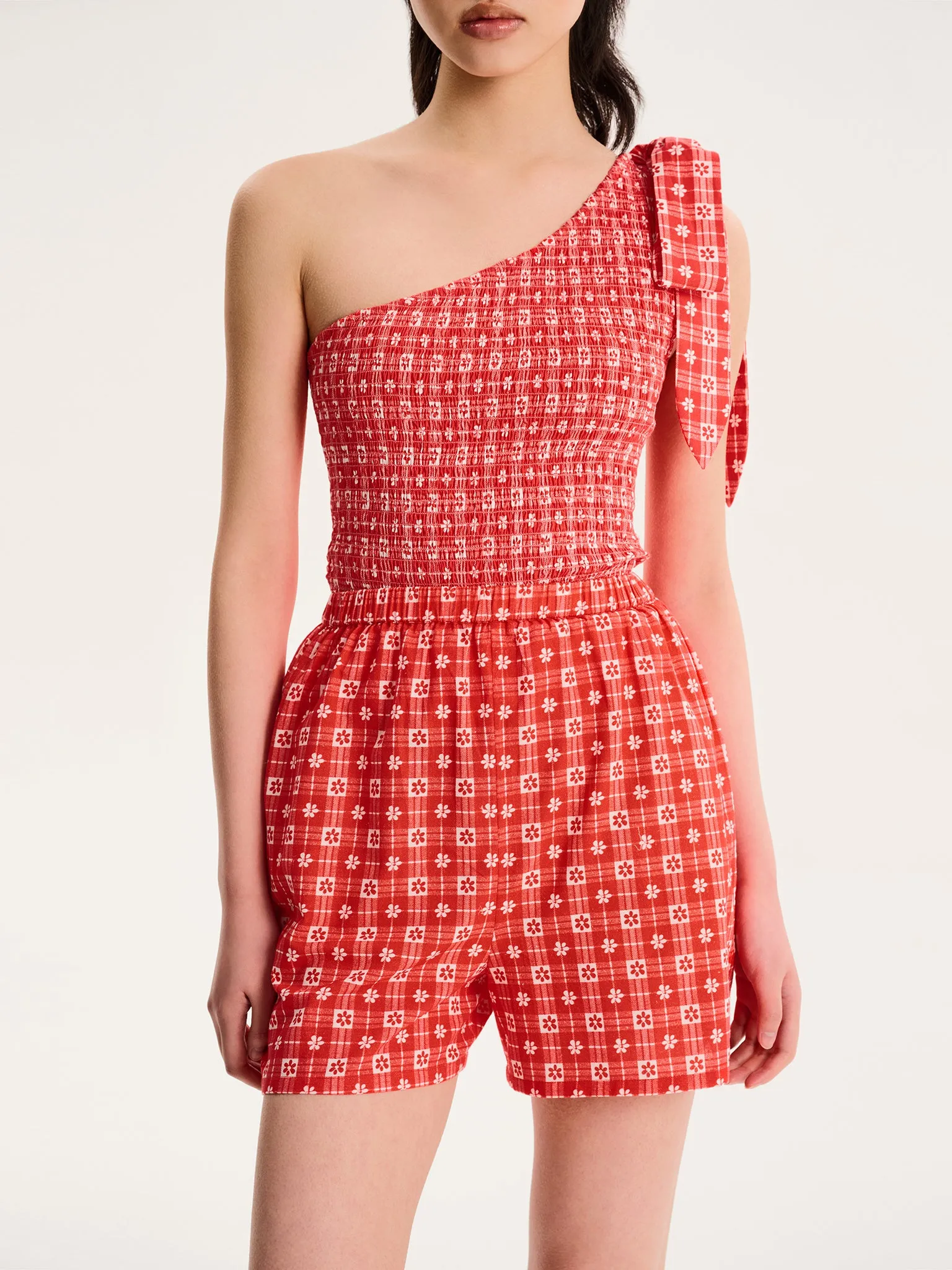 Joshua Gingham Floral Shorts sold by Omnes product image thumbnail 2