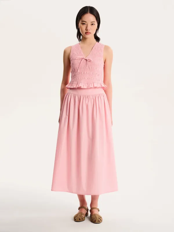 Darcie Skirt in Pink sold by Omnes