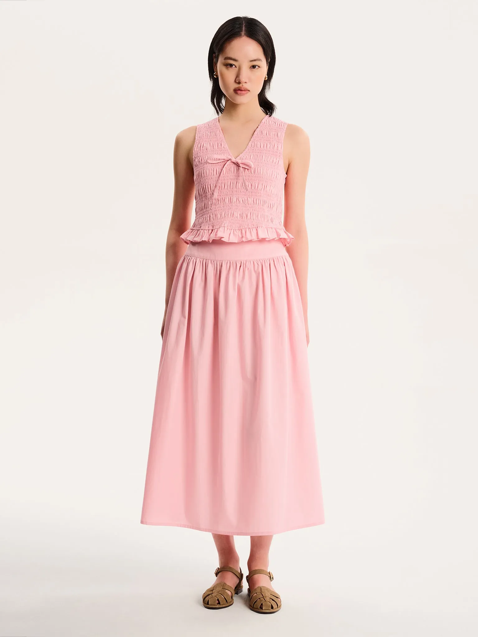 Darcie Skirt in Pink sold by Omnes