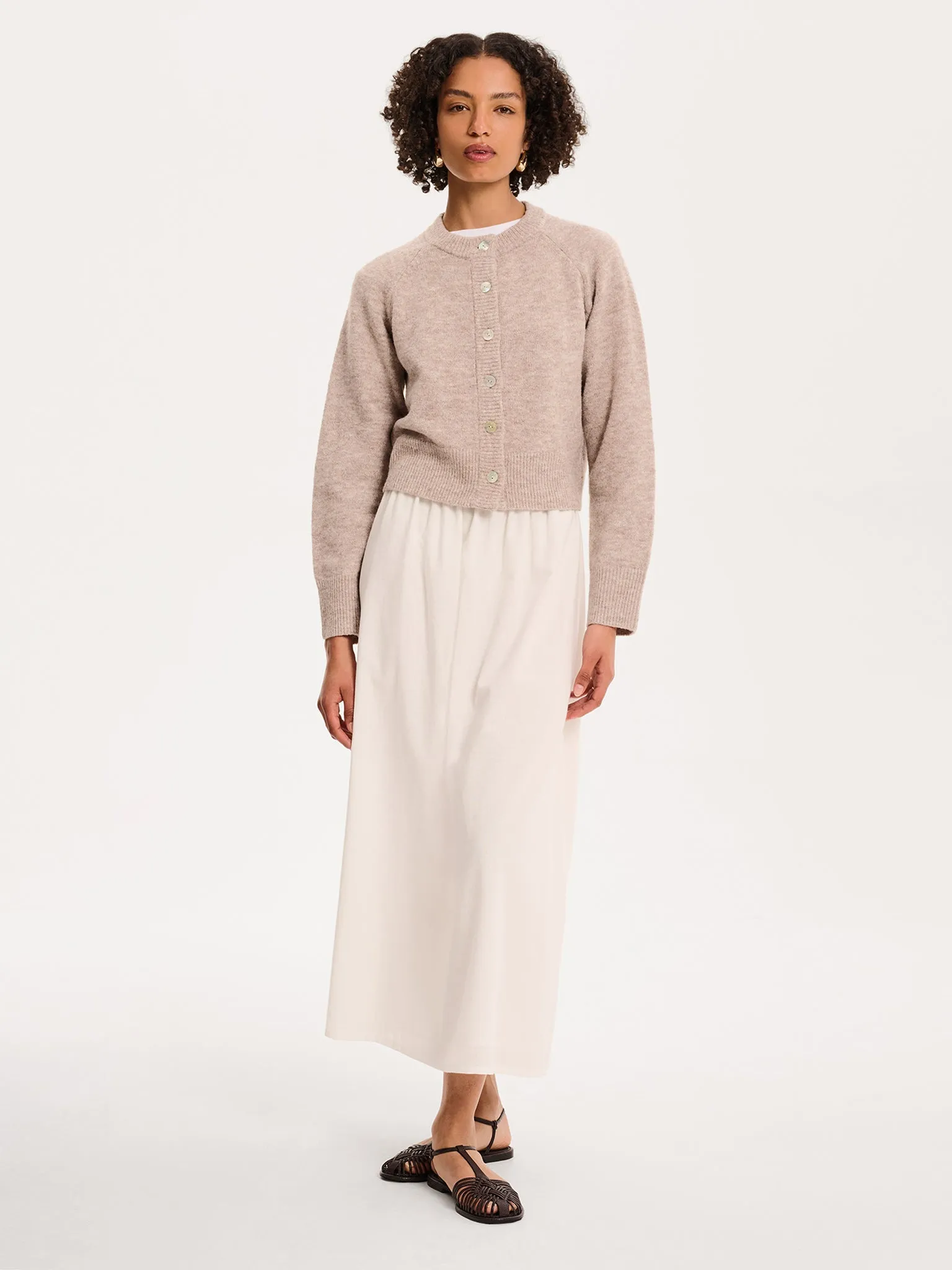 August Cardigan in Oatmeal sold by Omnes product image thumbnail 4