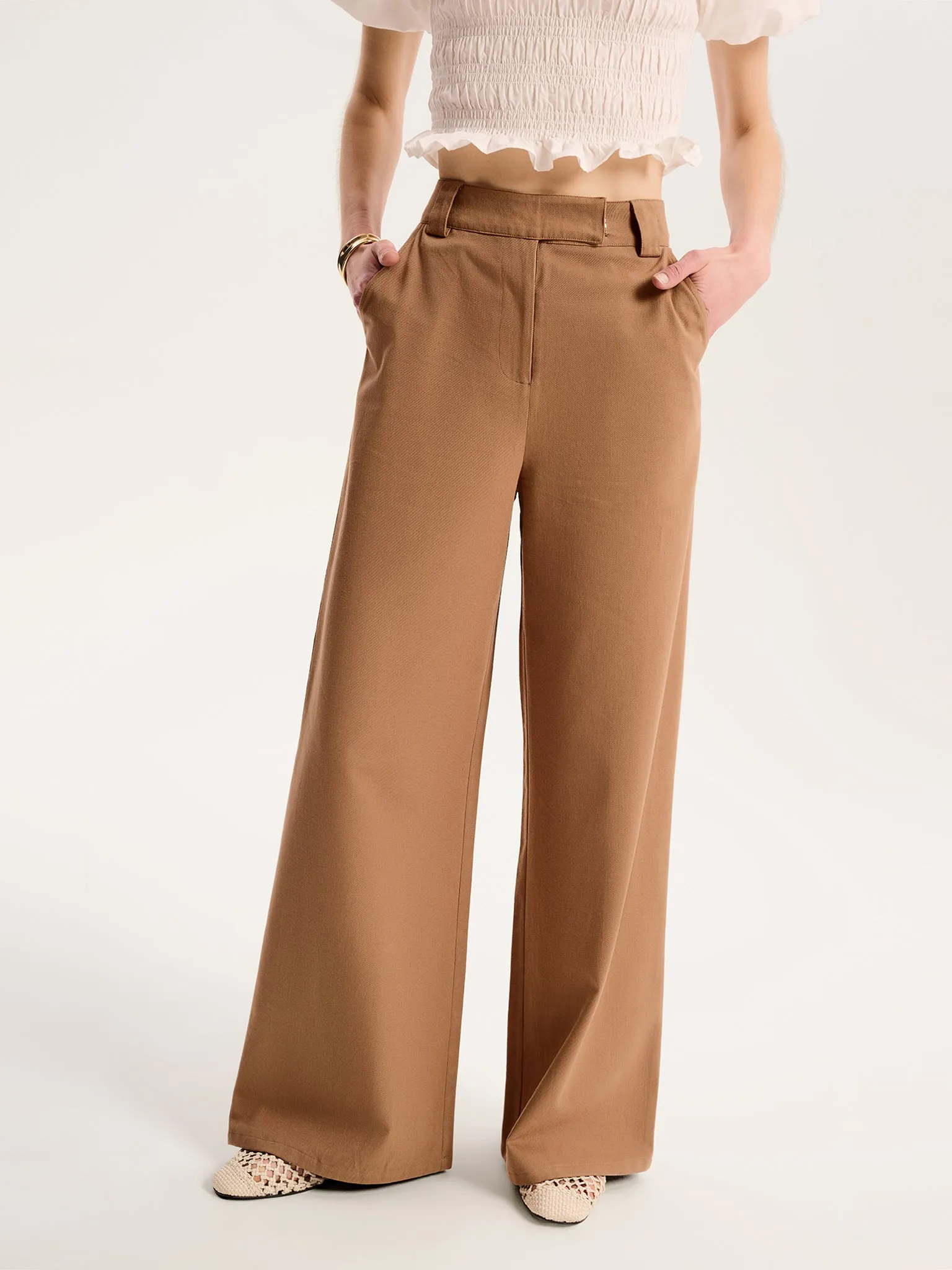 Clarice Trouser in Tan sold by Omnes product image thumbnail 5