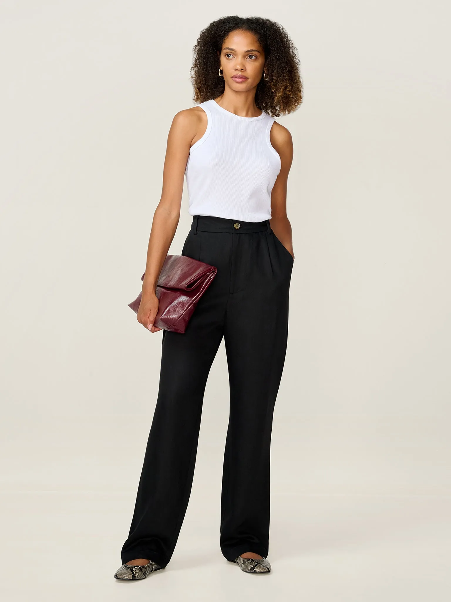 Cinnamon Trouser in Black sold by Omnes product image thumbnail 3