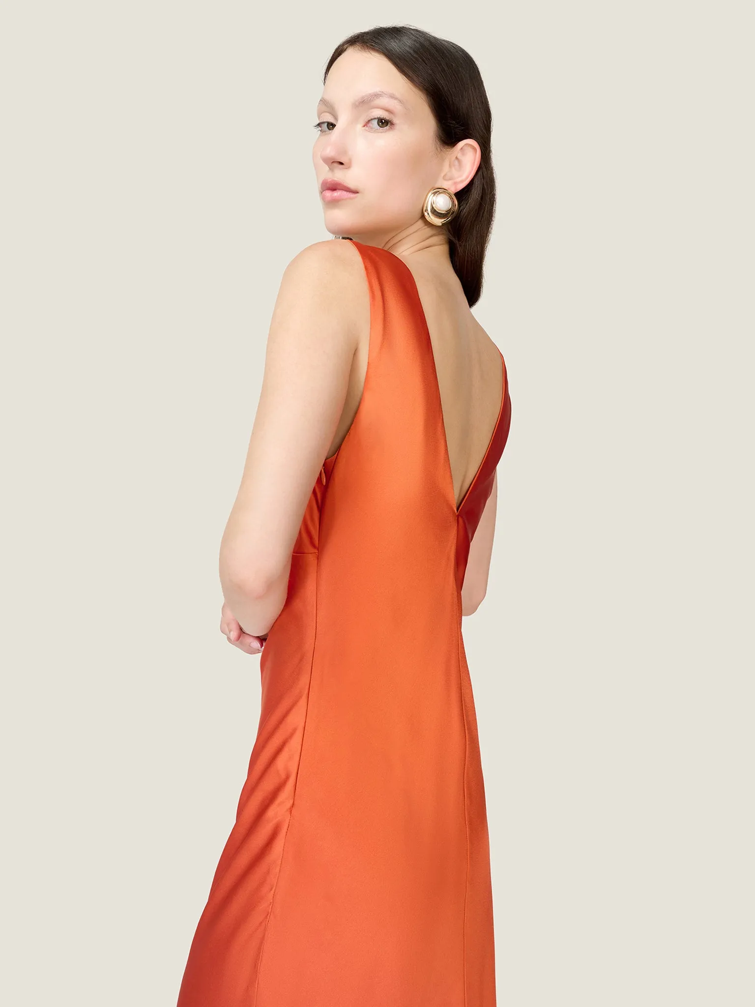 Casey Dress in Tangerine sold by Omnes product image thumbnail 5