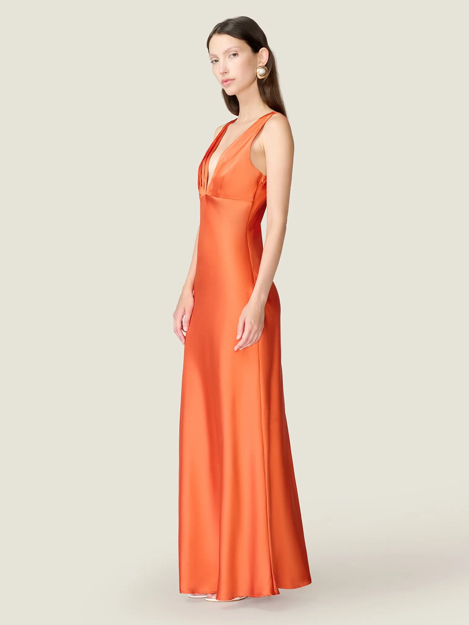 Casey Dress in Tangerine sold by Omnes product image thumbnail 3