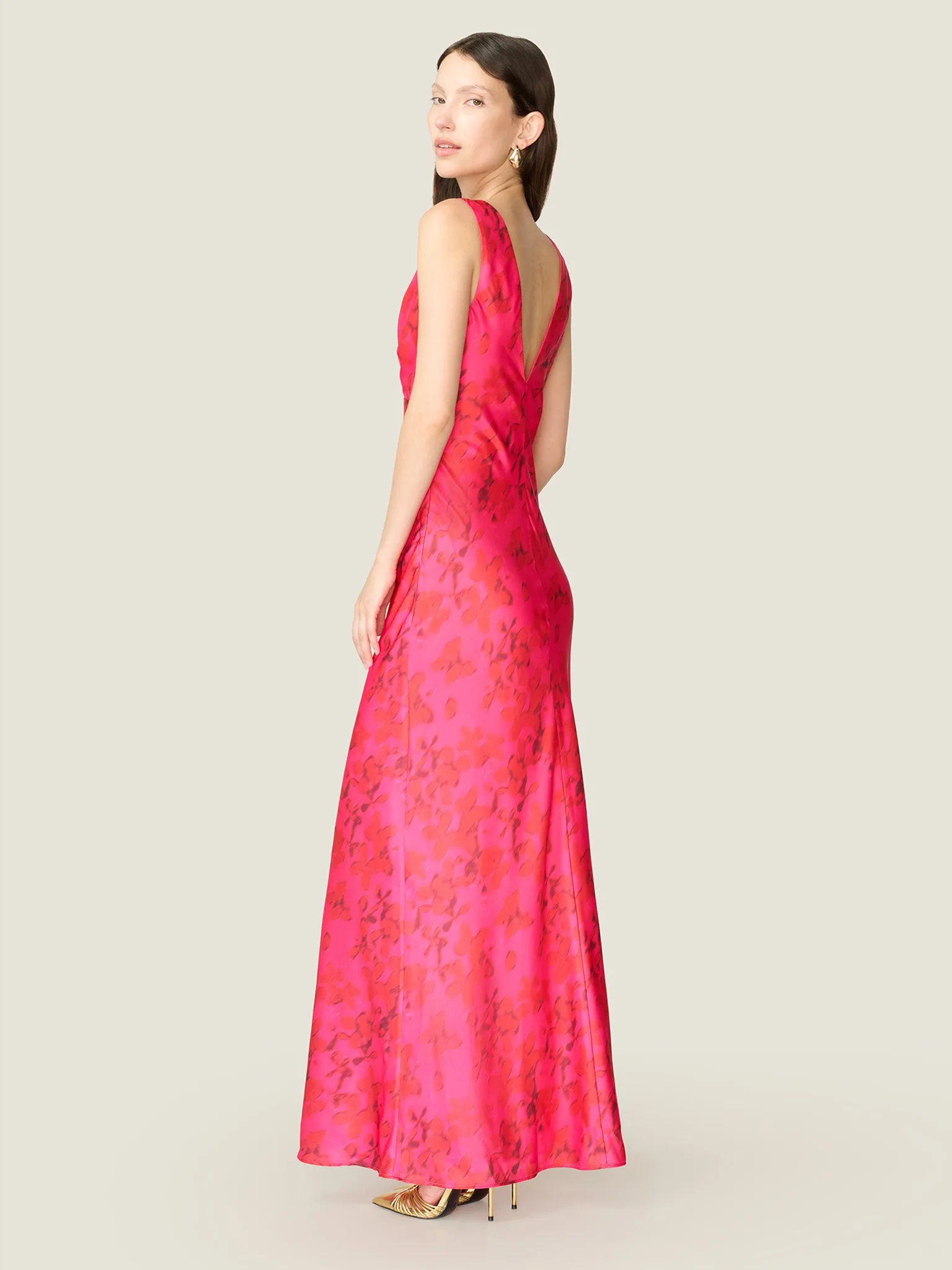 Casey Dress in Hazy Petal Print sold by Omnes product image thumbnail 4